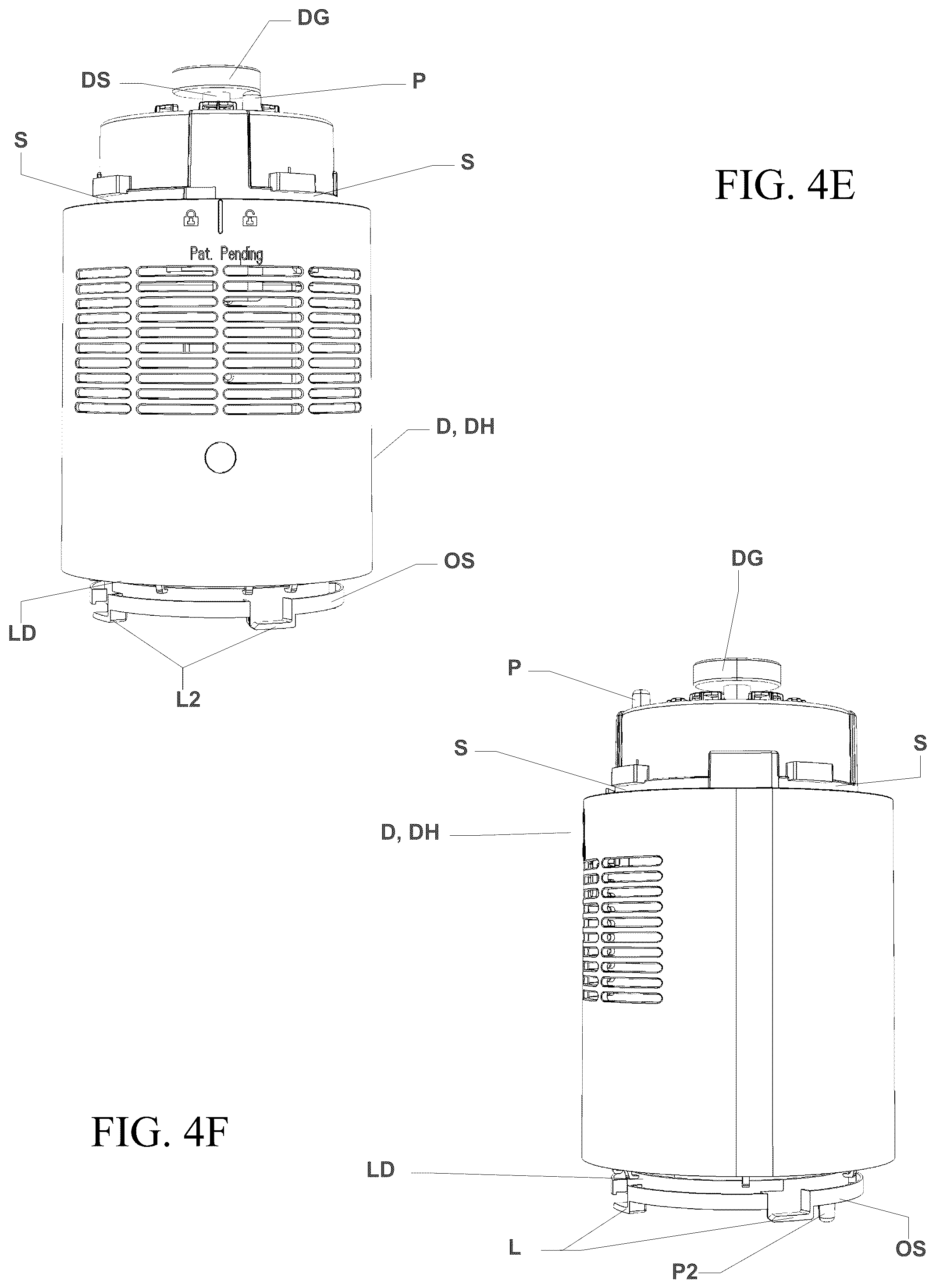 Patent US12378973 Figure 10 – Modular tower fan
