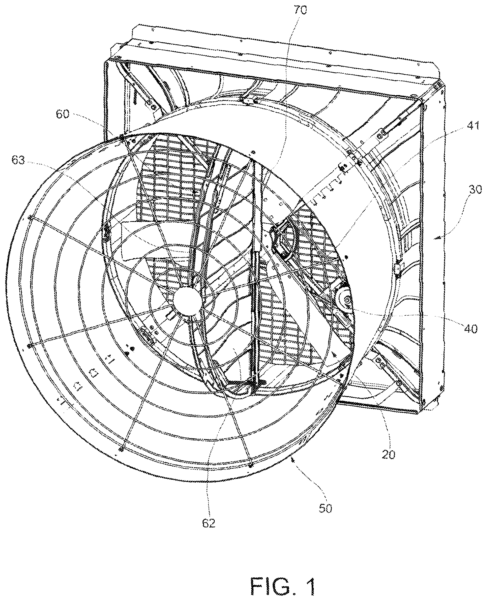 Patent US12378974 Figure 1 – Damper for fan