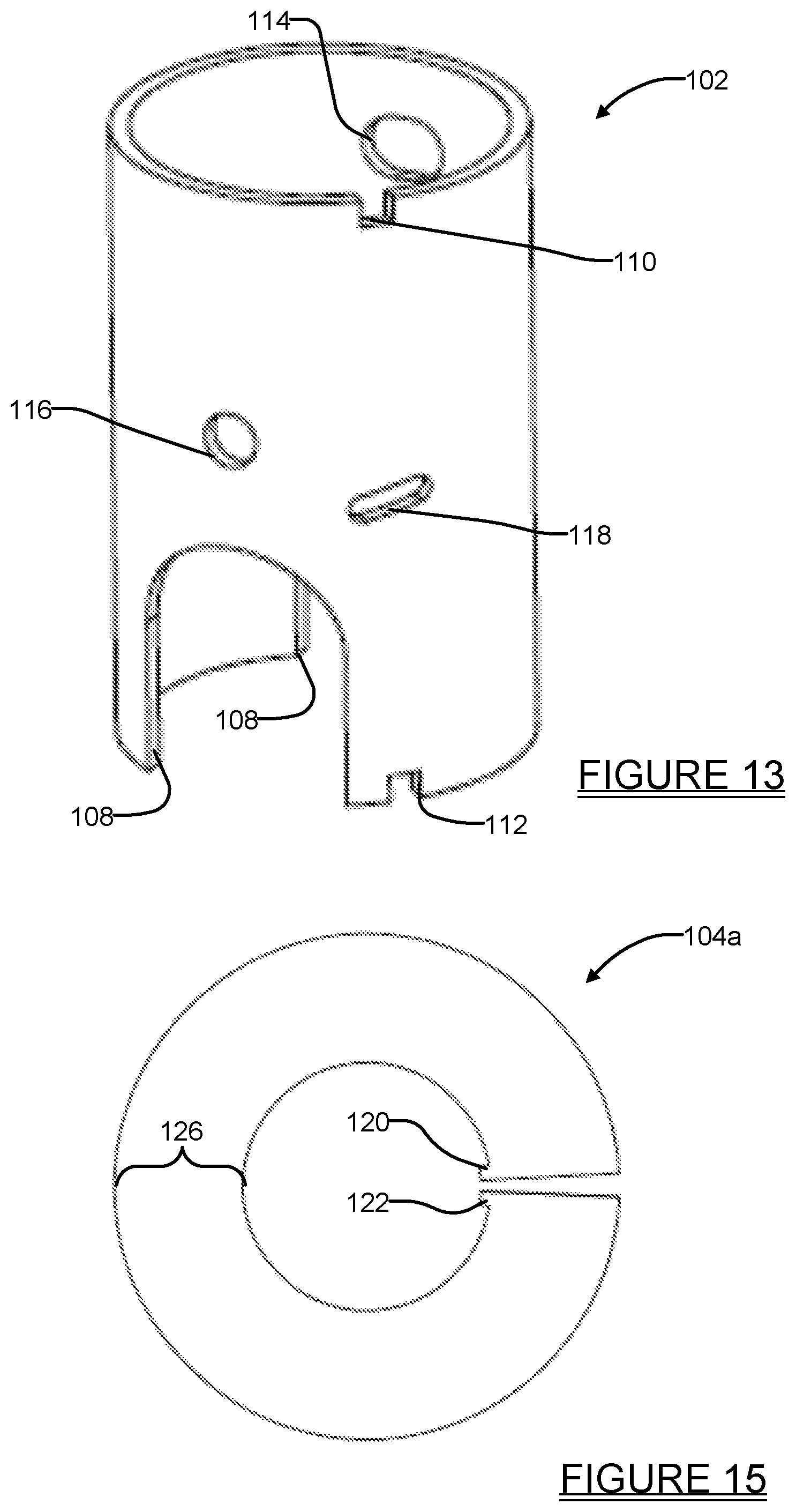 Patent US12378975 Figure 10 – Pneumatic fluid pump with dual rotational swirling cleaning action