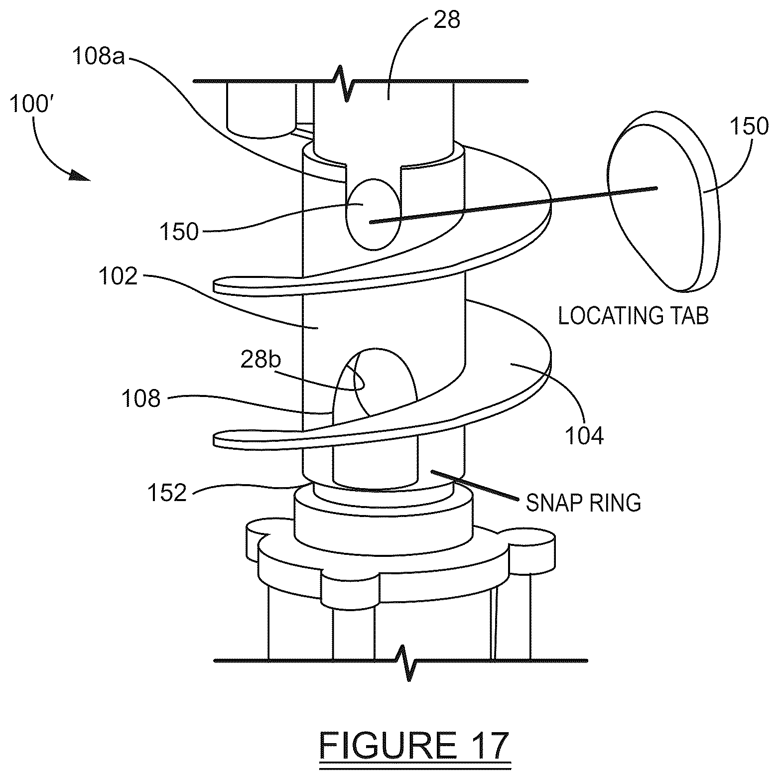 Patent US12378975 Figure 12 – Pneumatic fluid pump with dual rotational swirling cleaning action