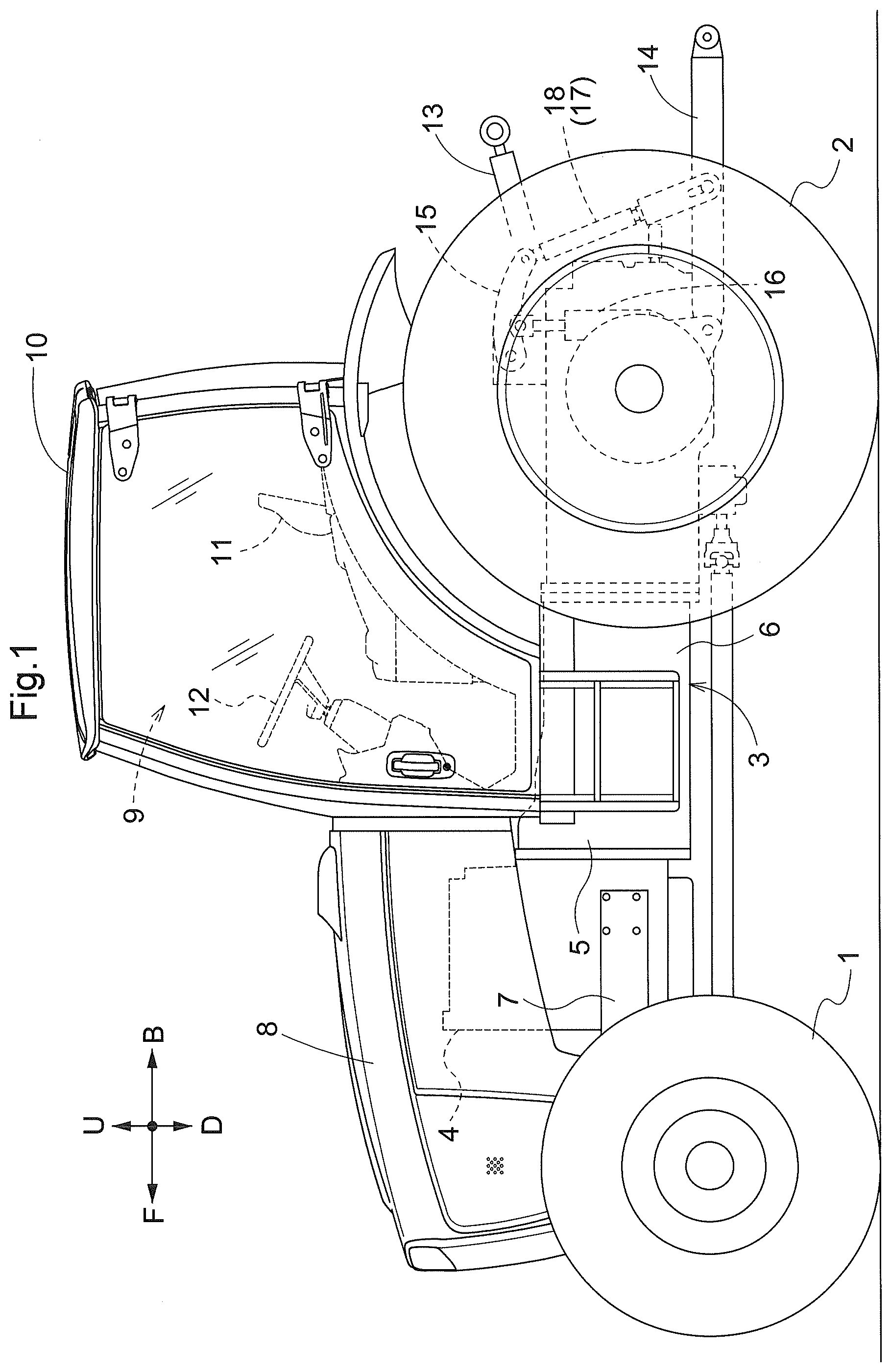 Patent US12378976 Figure 1 – Hydraulic system