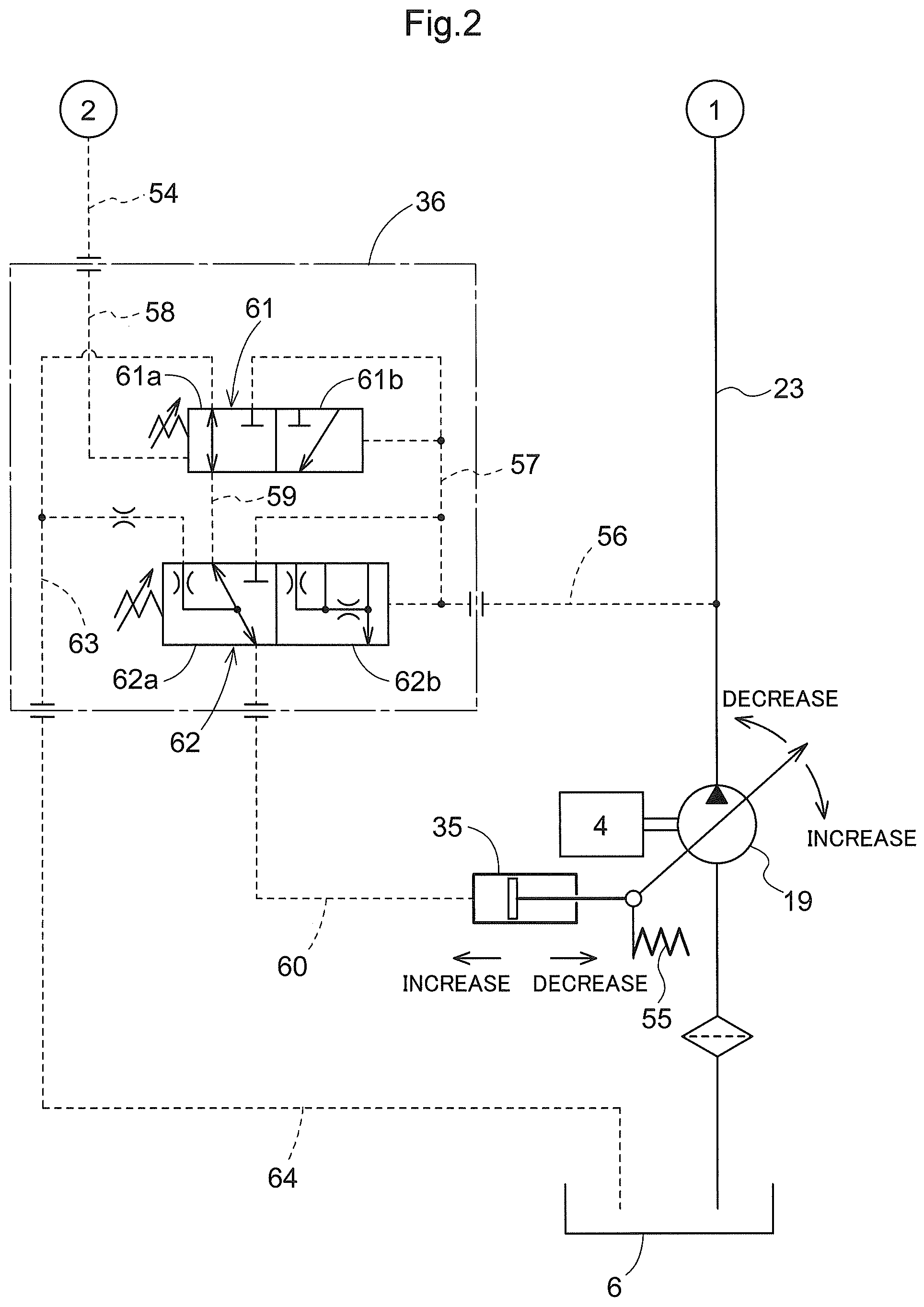 Patent US12378976 Figure 2 – Hydraulic system