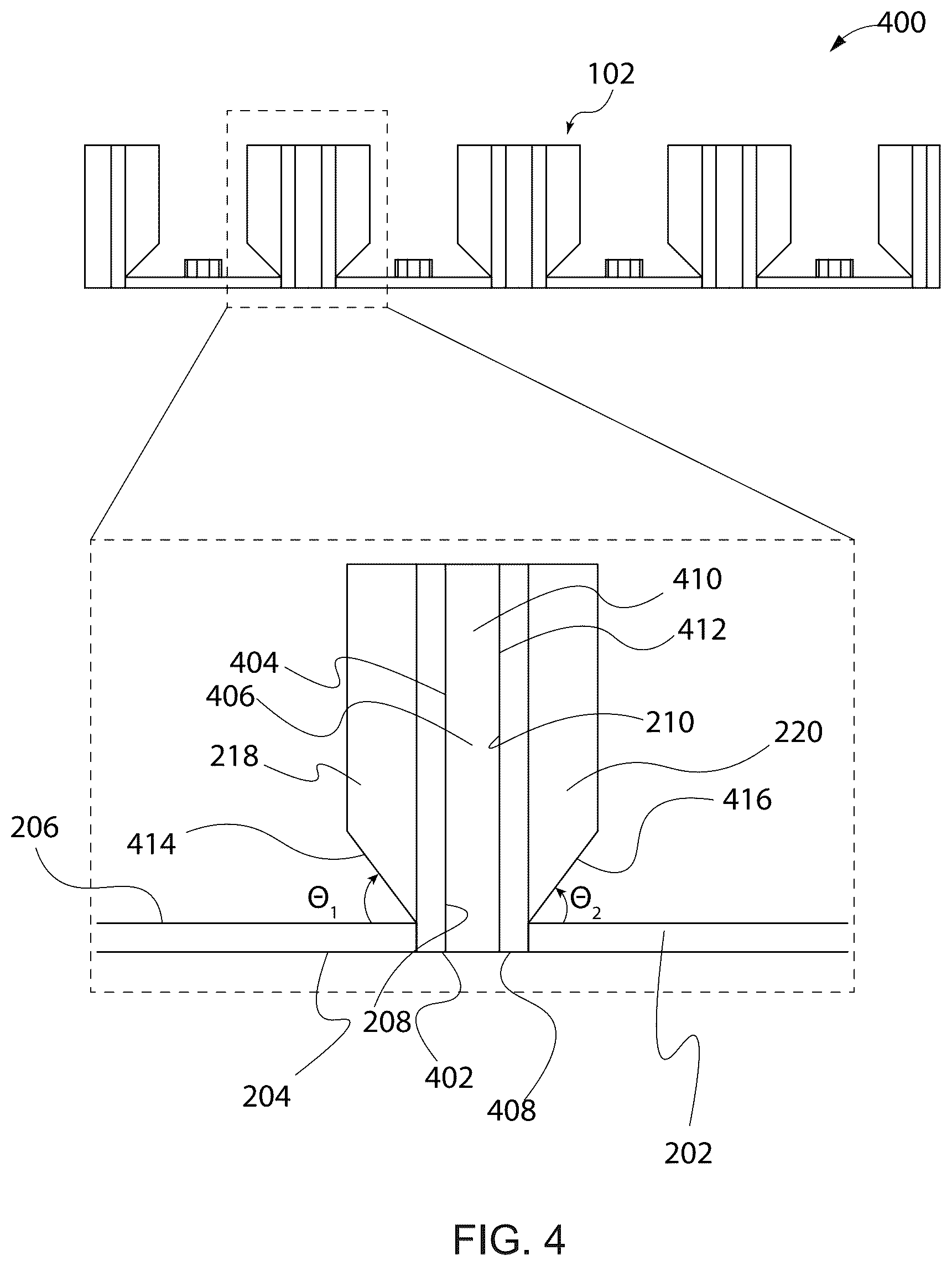 Patent US12378985 Figure 4 – Rack for supporting electronic devices
