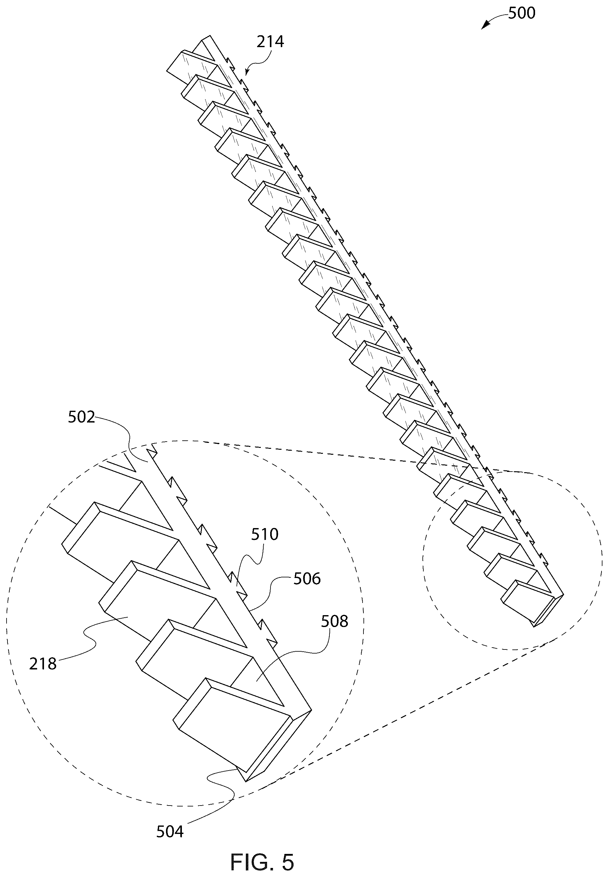 Patent US12378985 Figure 5 – Rack for supporting electronic devices