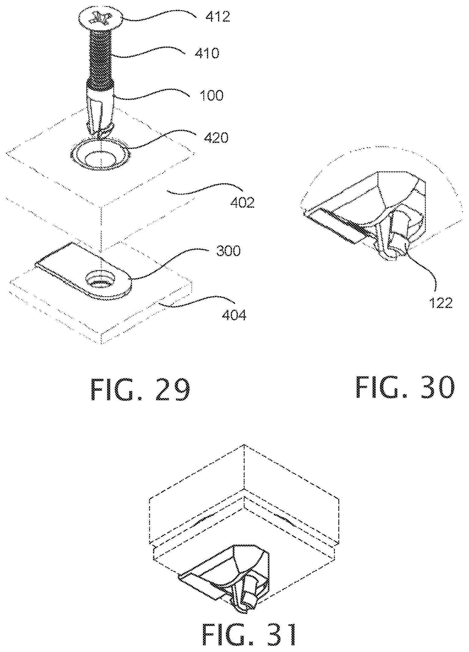 Patent US12378987 Figure 6 – Expandable collet bodies with sectional finger-based anti-rotation feature, clips inserts and systems thereof