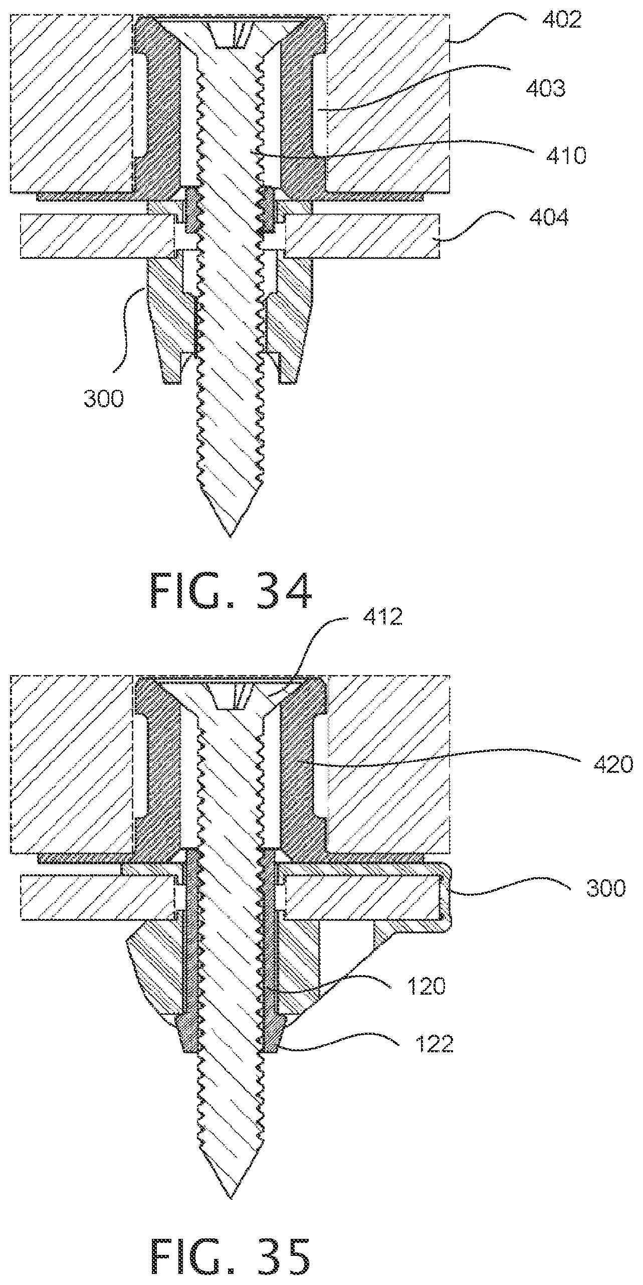 Patent US12378987 Figure 8 – Expandable collet bodies with sectional finger-based anti-rotation feature, clips inserts and systems thereof