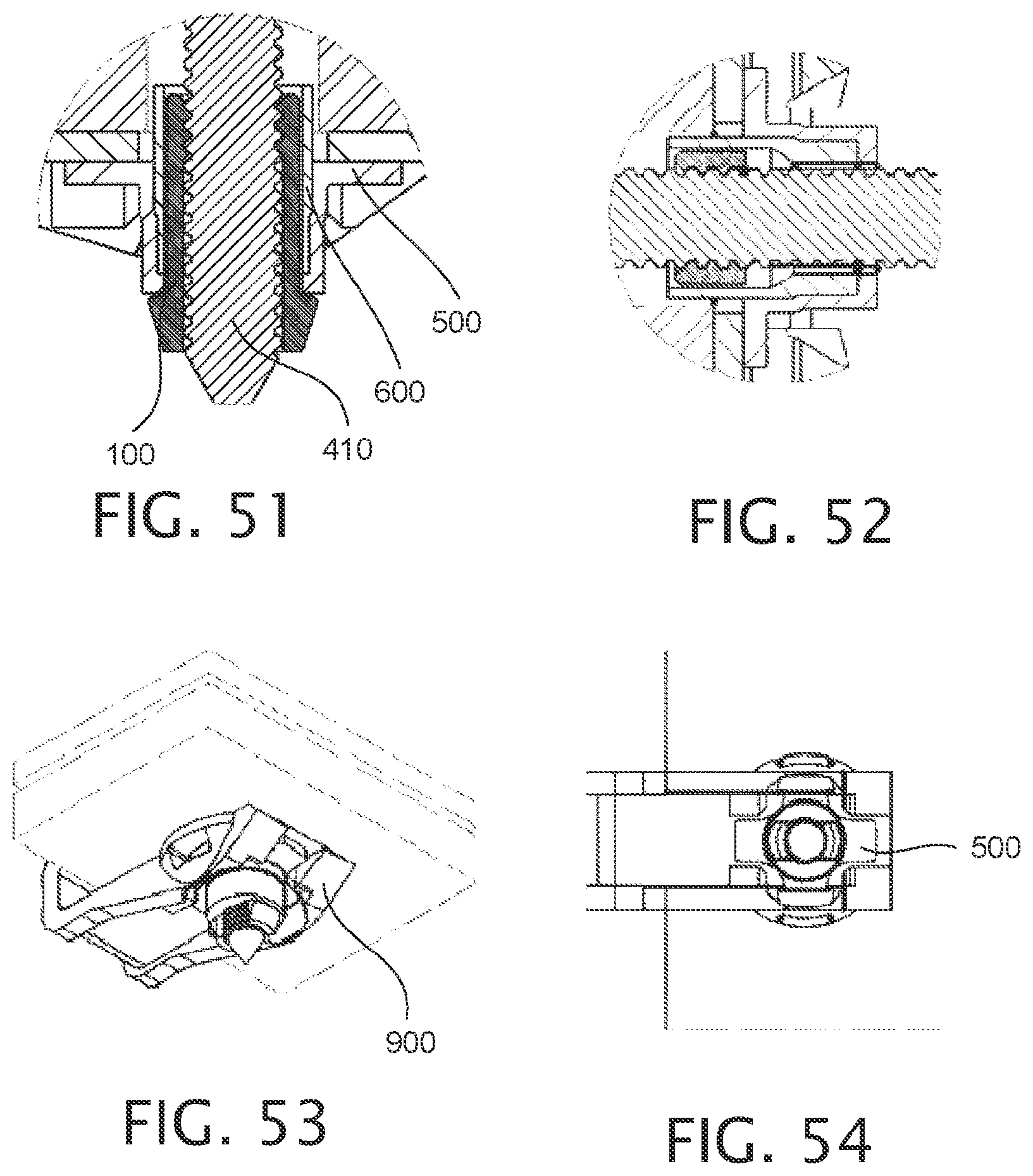 Patent US12378987 Figure 12 – Expandable collet bodies with sectional finger-based anti-rotation feature, clips inserts and systems thereof