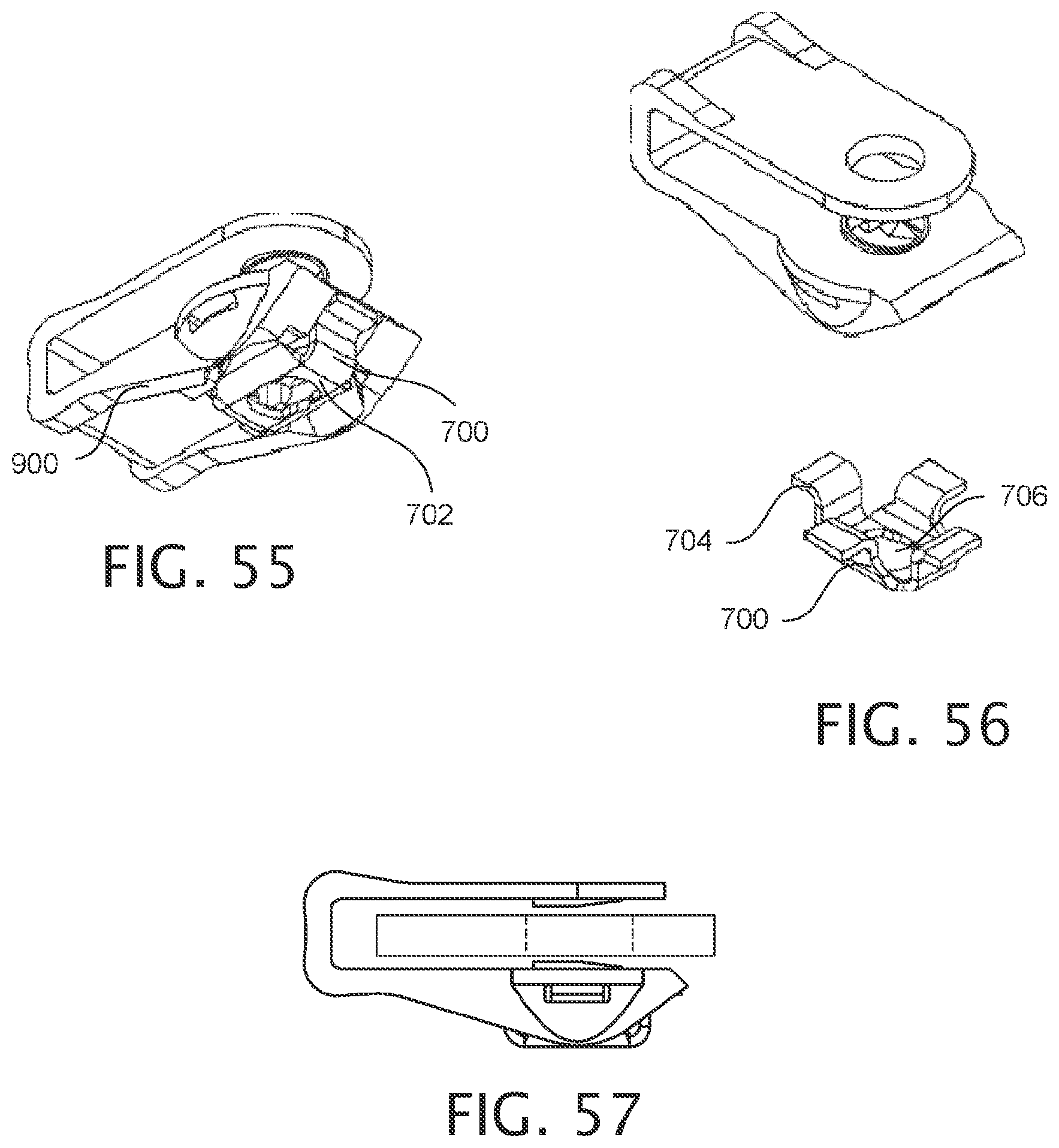 Patent US12378987 Figure 13 – Expandable collet bodies with sectional finger-based anti-rotation feature, clips inserts and systems thereof