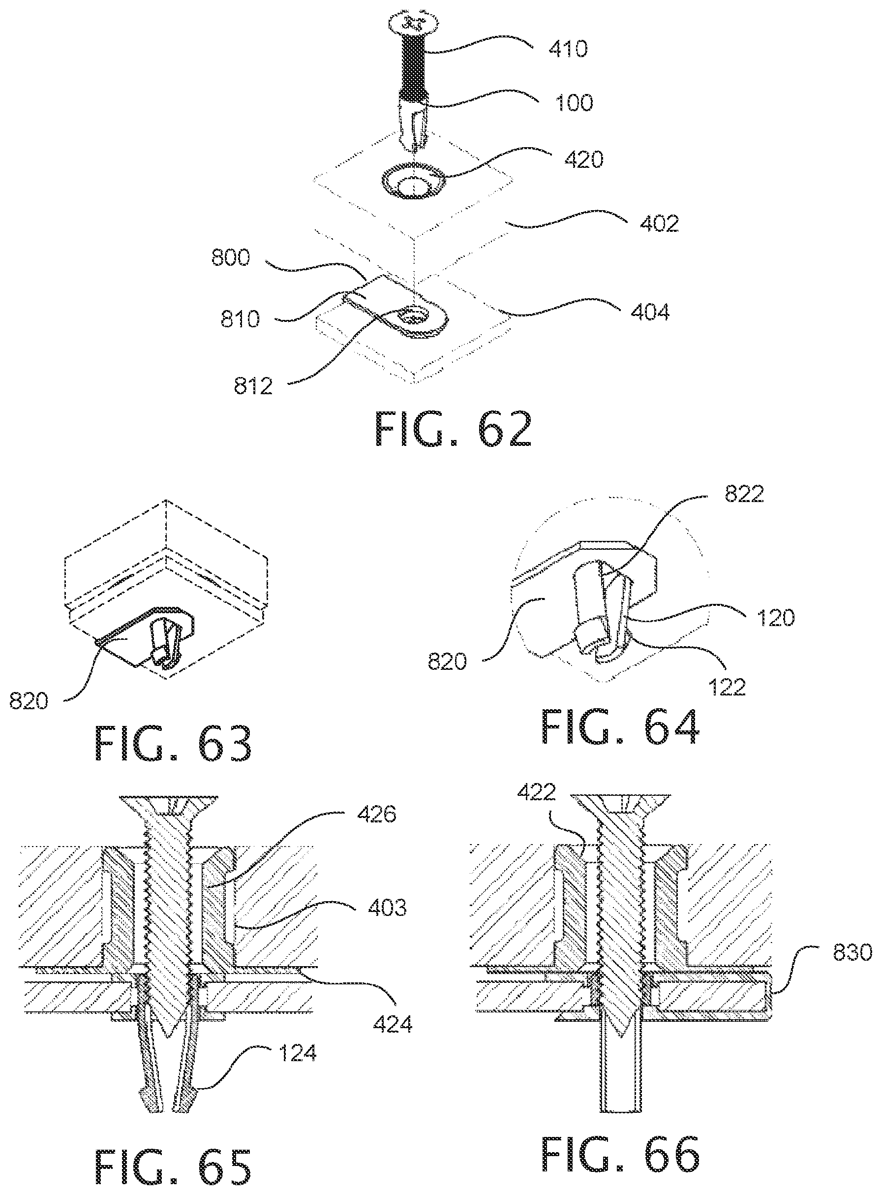 Patent US12378987 Figure 15 – Expandable collet bodies with sectional finger-based anti-rotation feature, clips inserts and systems thereof