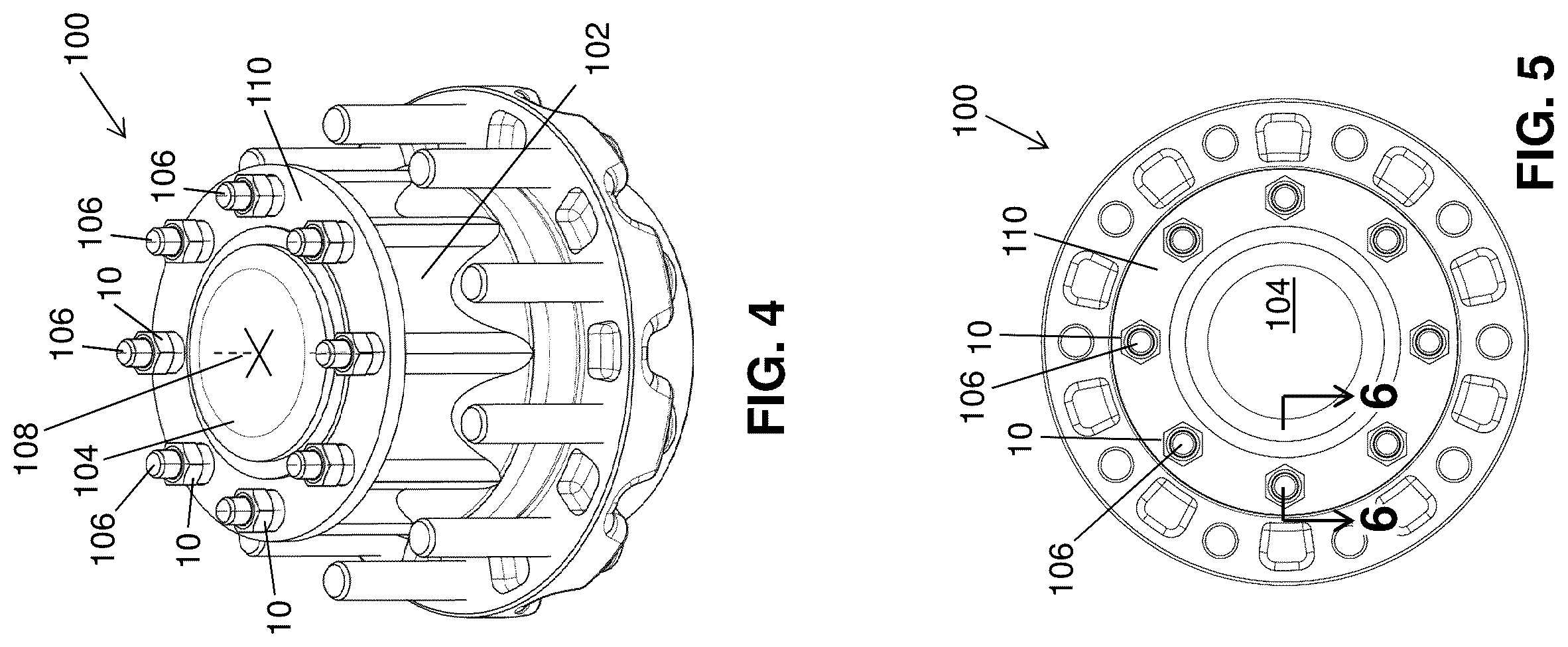 Patent US12378988 Figure 4 – Tapered fastener
