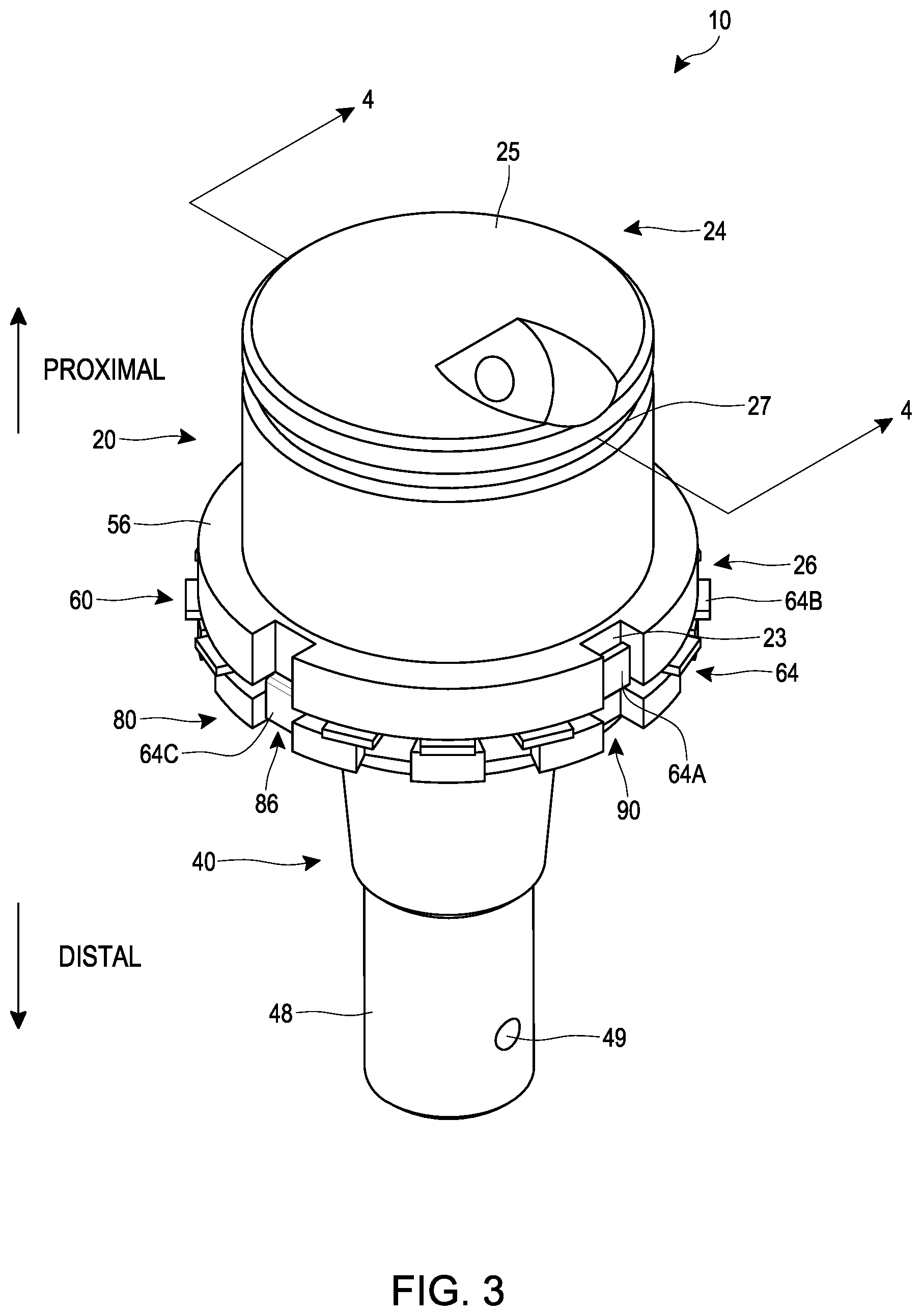 Patent US12378990 Figure 4 – Ball joint assembly