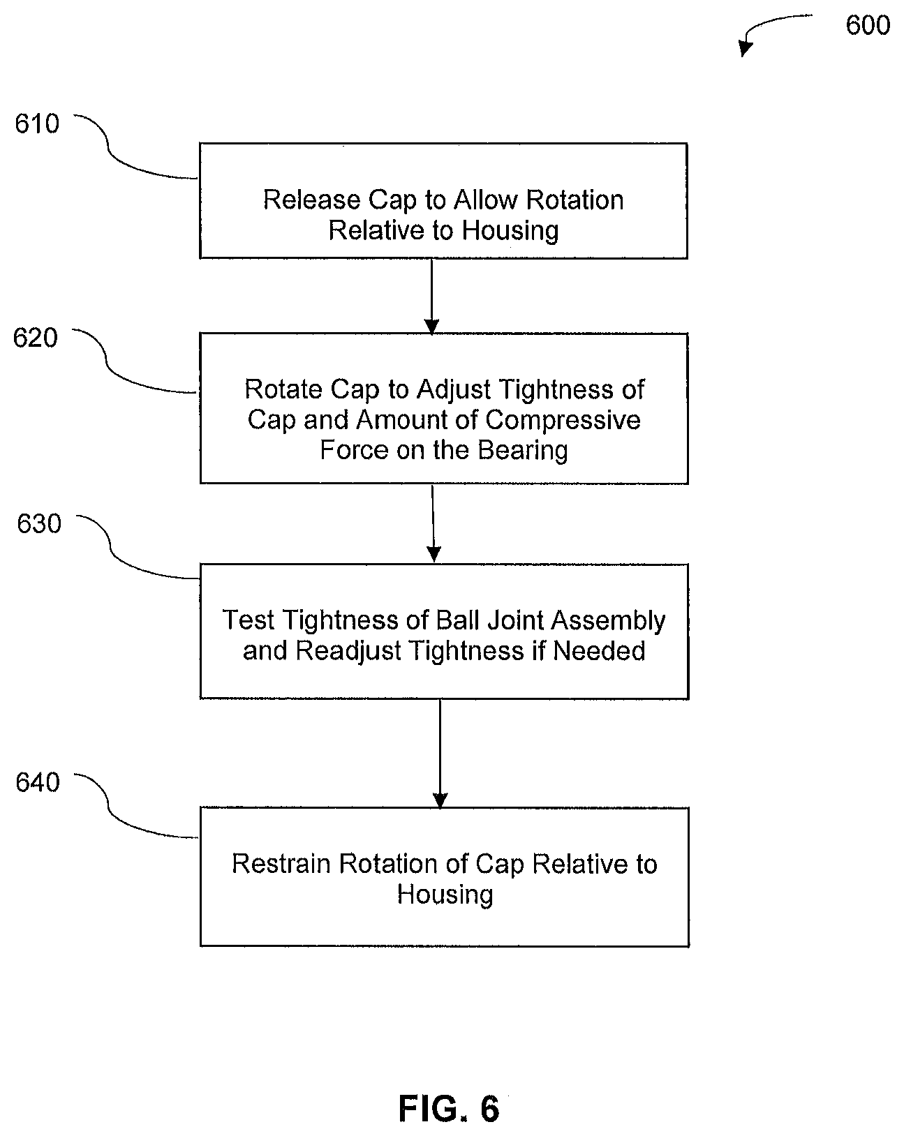 Patent US12378990 Figure 7 – Ball joint assembly