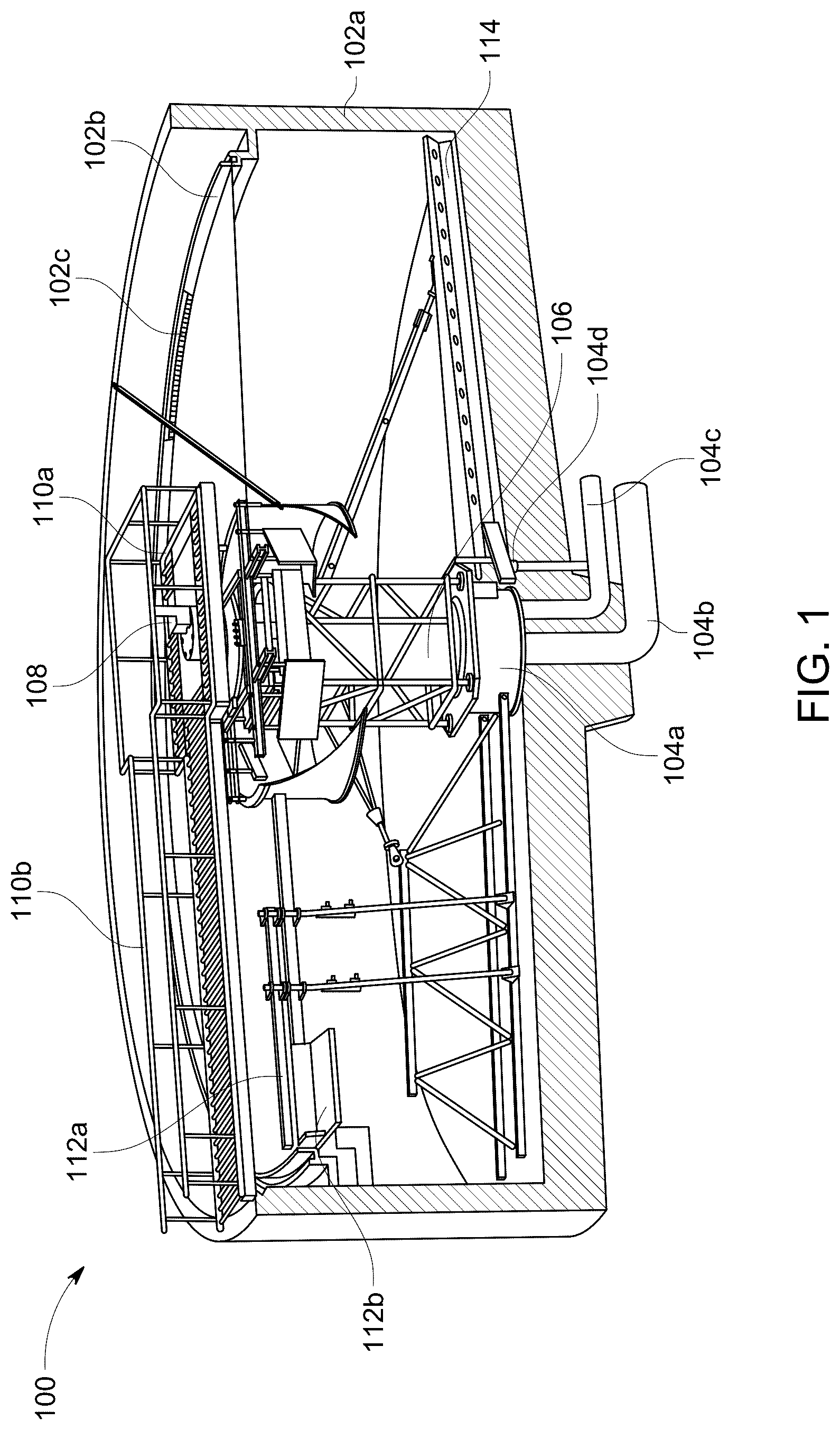 Patent US12378993 Figure 1 – Bearing wear monitoring device for circular clarifier drive