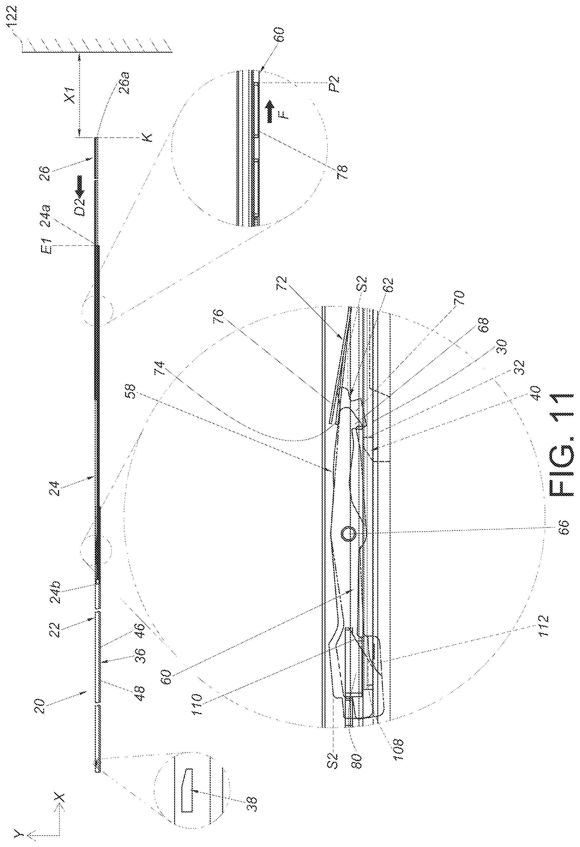 Patent US12378994 Figure 11 – Slide rail assembly