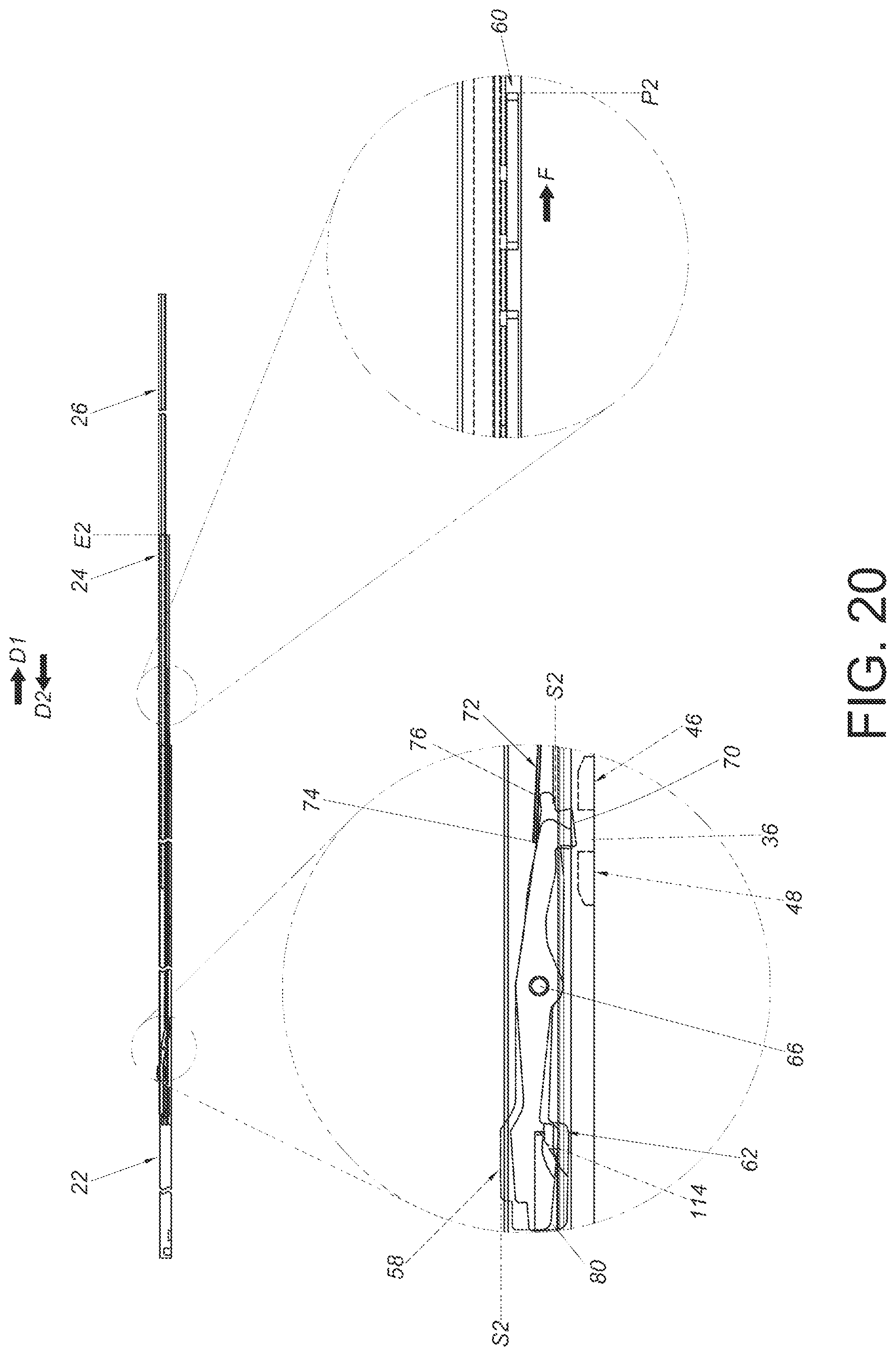 Patent US12378994 Figure 20 – Slide rail assembly