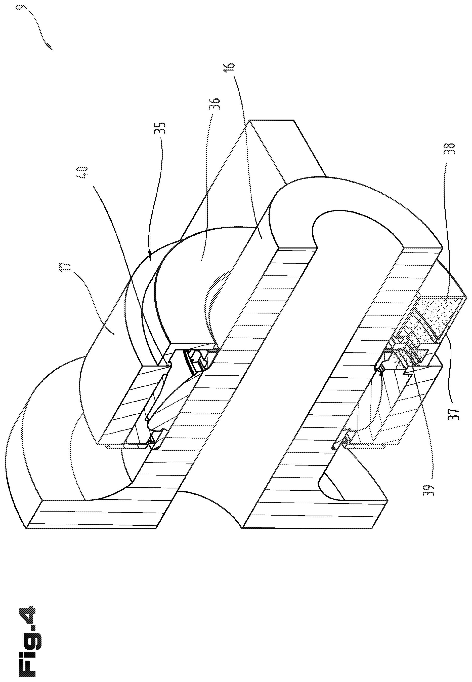 Patent US12378996 Figure 4 – Plain bearing arrangement and nacelle equipped with a plain bearing arrangement for a wind turbine