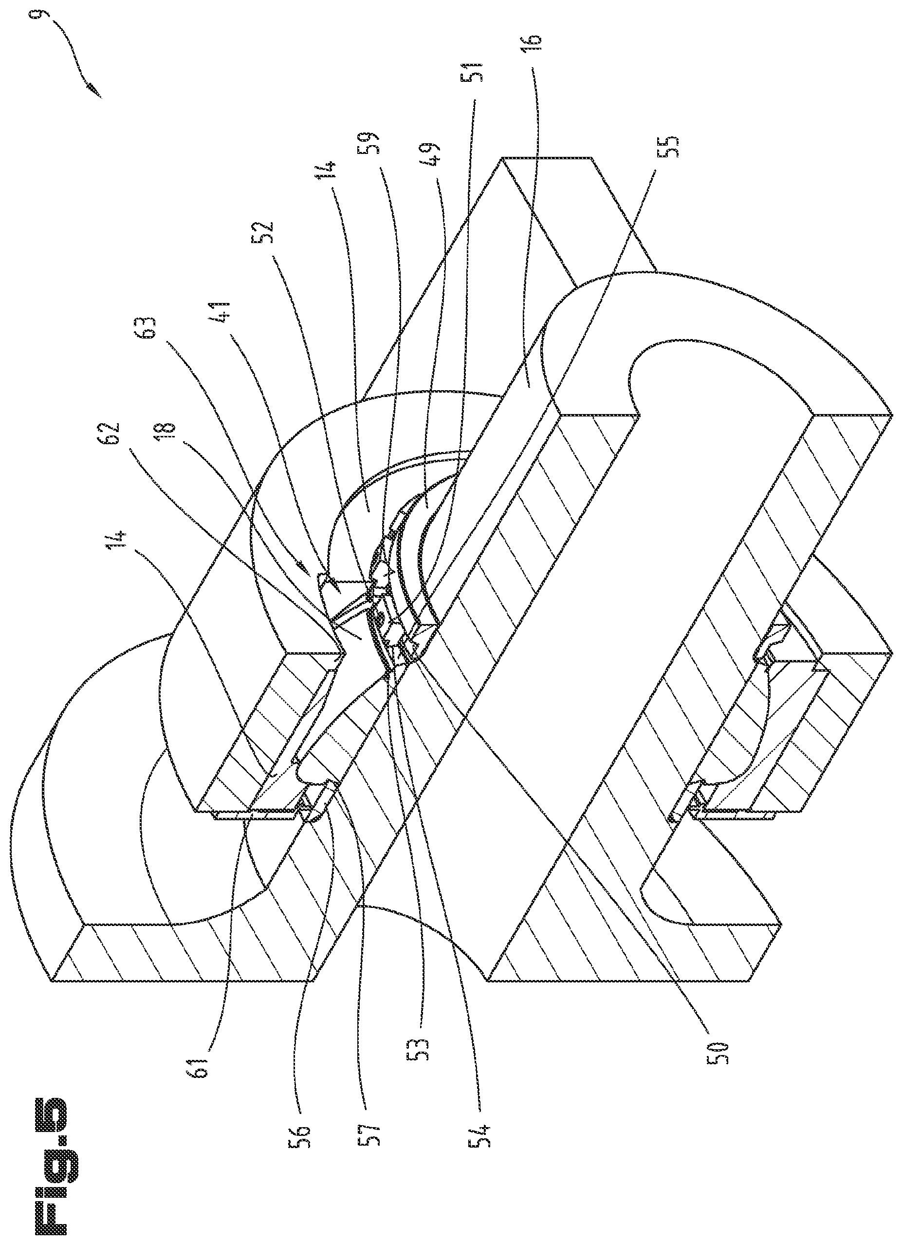 Patent US12378996 Figure 5 – Plain bearing arrangement and nacelle equipped with a plain bearing arrangement for a wind turbine