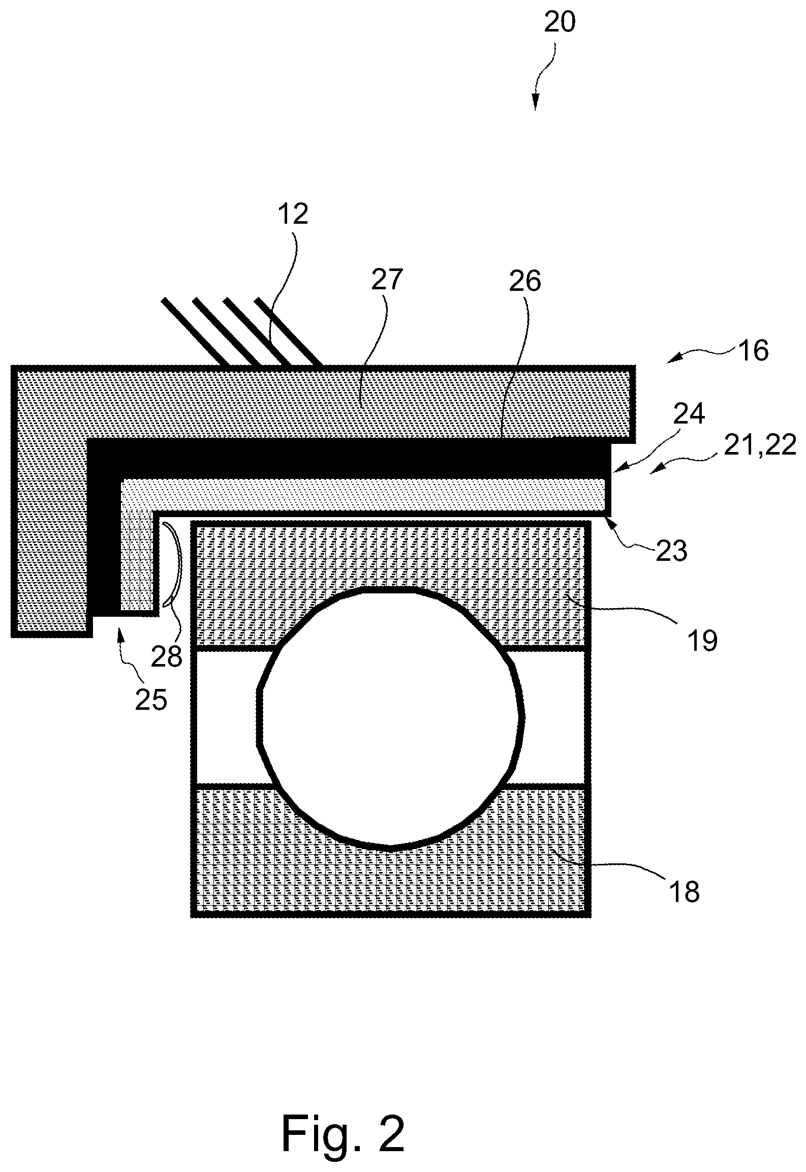 Patent US12378998 Figure 2 – Bearing assembly for integrating into an electric drive assembly for a vehicle, and electric drive assembly comprising the bearing assembly