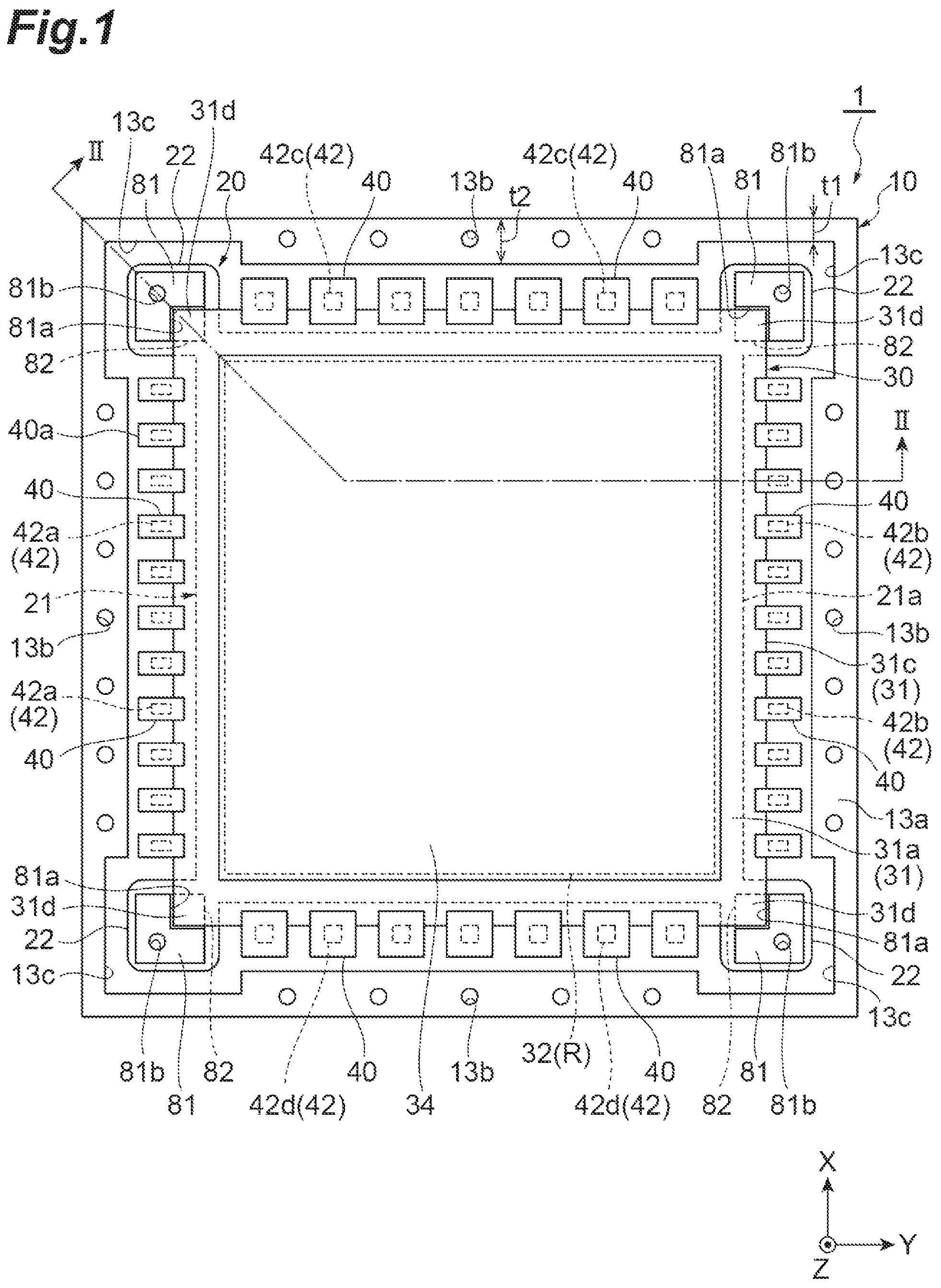 Patent US12386086 Figure 1 – Radiation imaging device