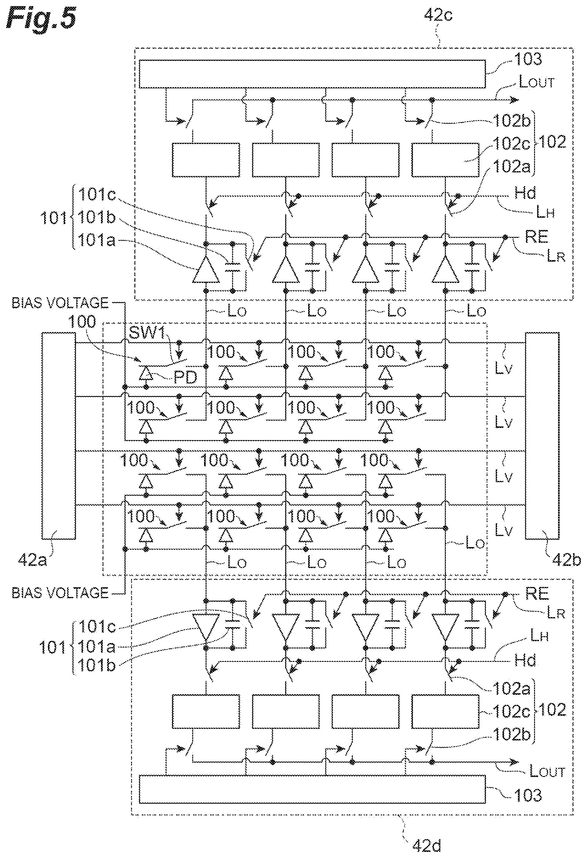 Patent US12386086 Figure 5 – Radiation imaging device