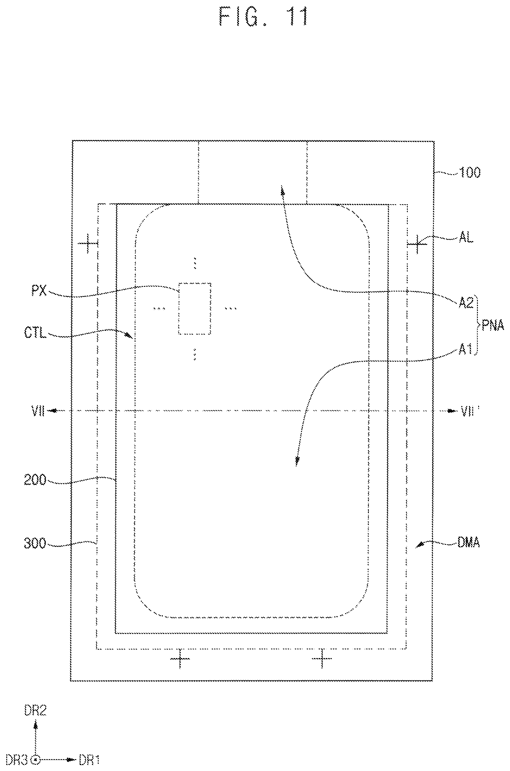 Patent US12386106 Figure 10 – Display device and manufacturing method of the same