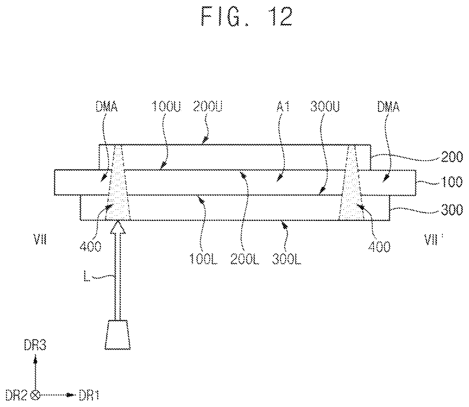 Patent US12386106 Figure 11 – Display device and manufacturing method of the same