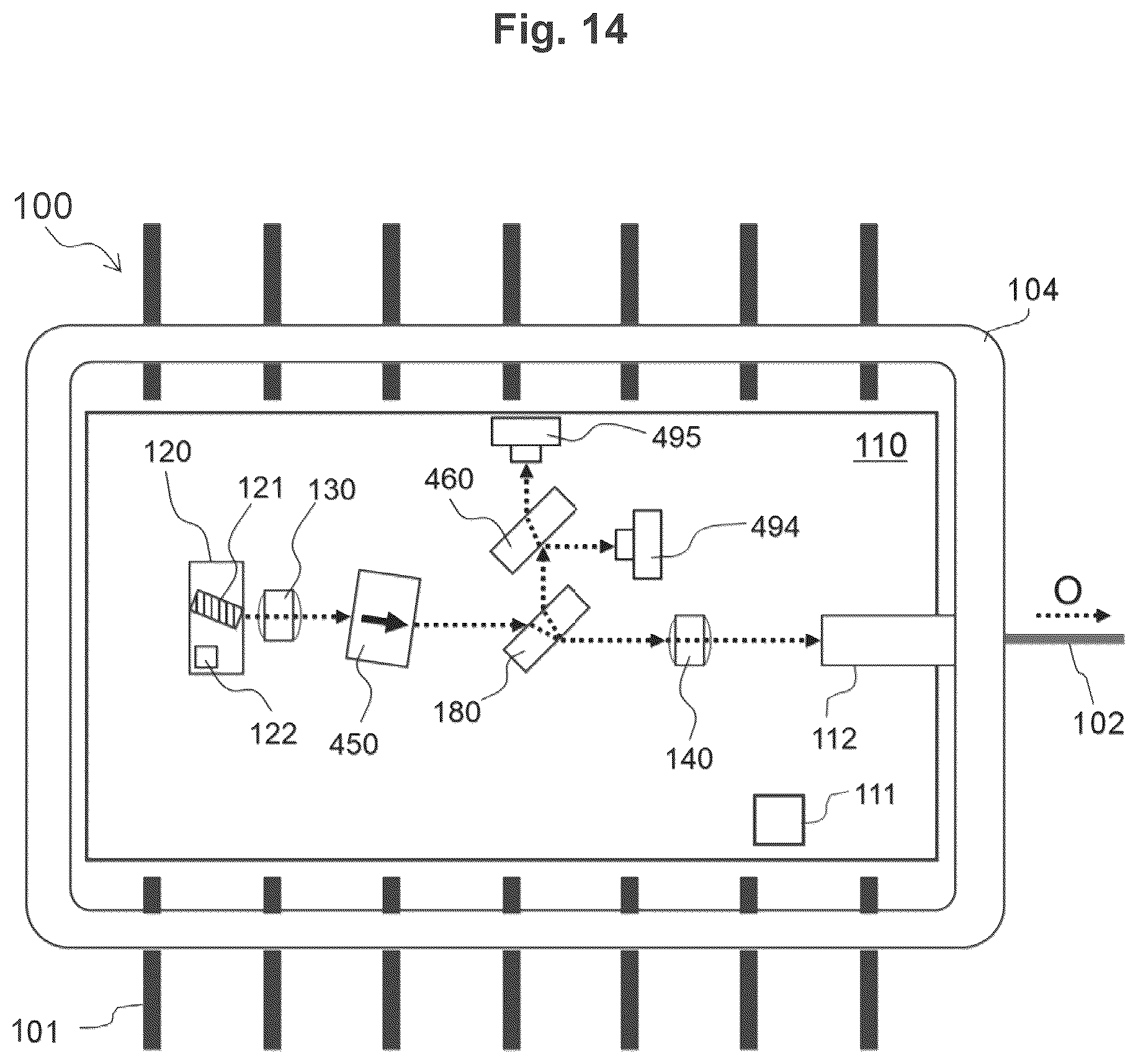 Patent US12386118 Figure 11 – Wavelength-stabilized broadband light source