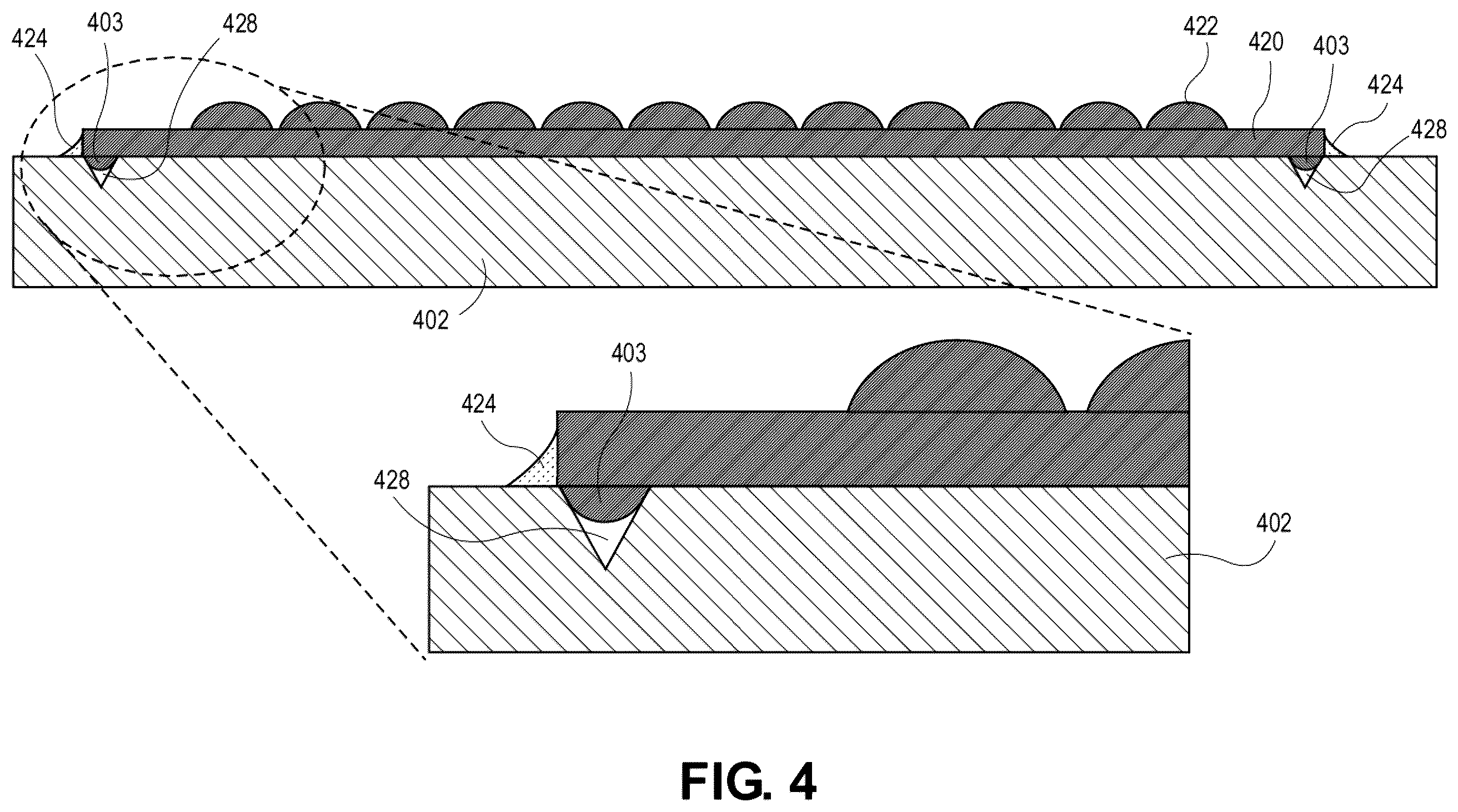 Patent US12386127 Figure 4 – Micro-lens array optically coupled with a photonics die
