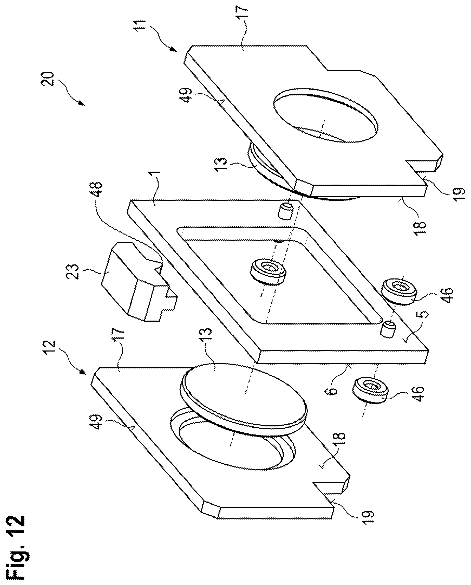 Patent US12386135 Figure 11 – Joint guiding of movable optical elements