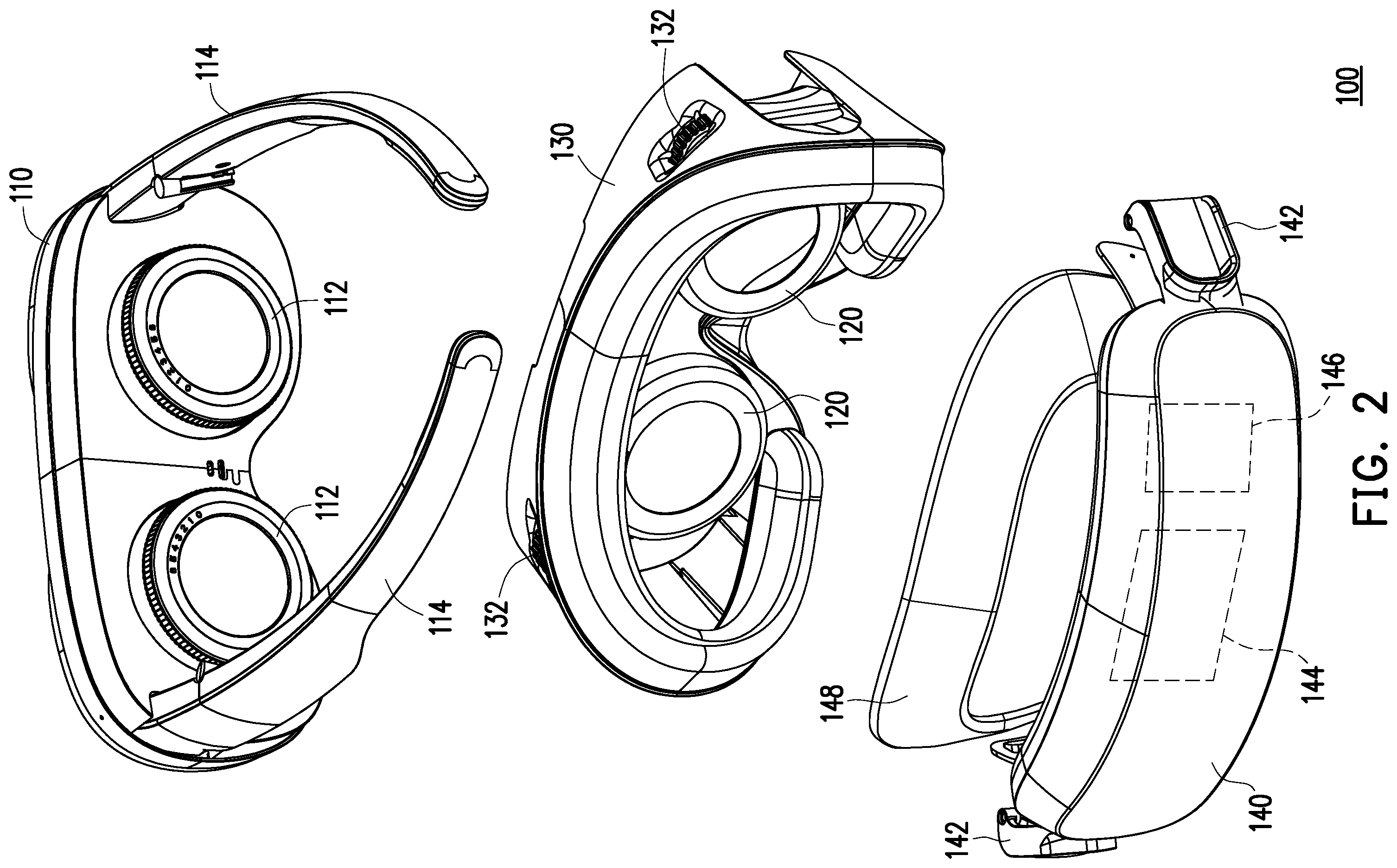 Patent US12386136 Figure 2 – Head-mounted display device