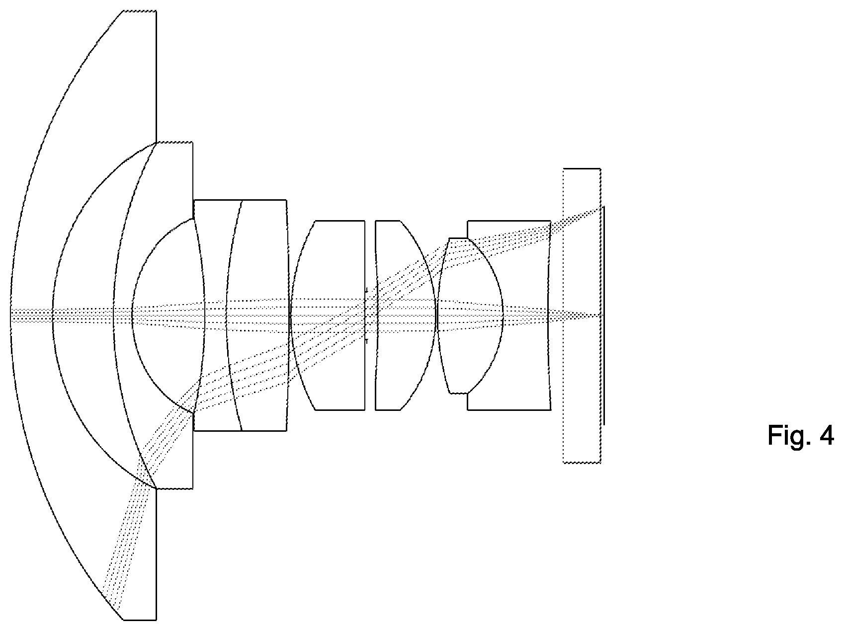 Patent US12386169 Figure 4 – Wide field of view objective lens