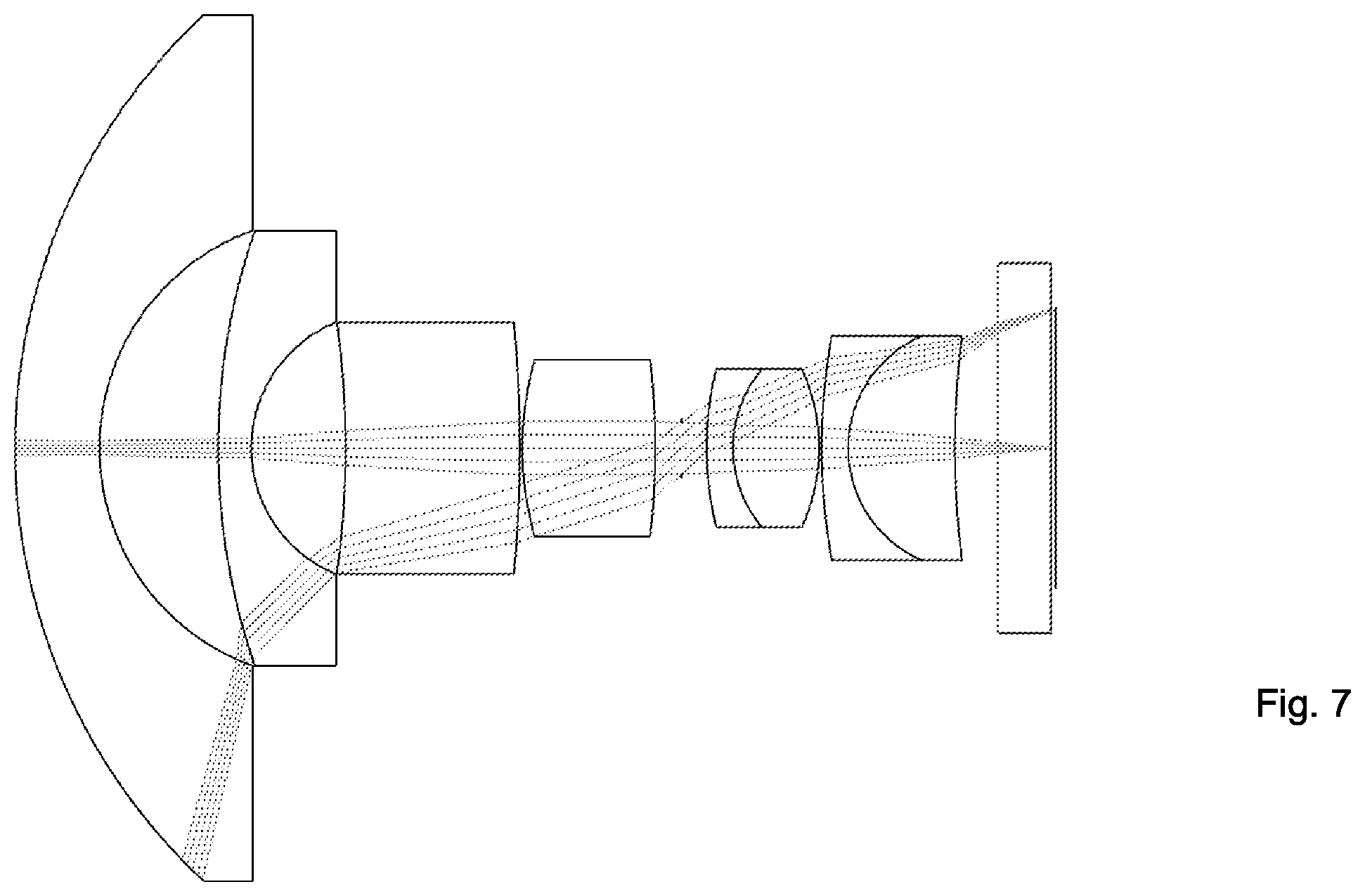 Patent US12386169 Figure 7 – Wide field of view objective lens