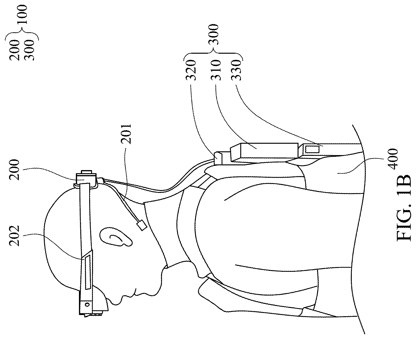 Patent US12386184 Figure 2 – Augmented reality glasses system