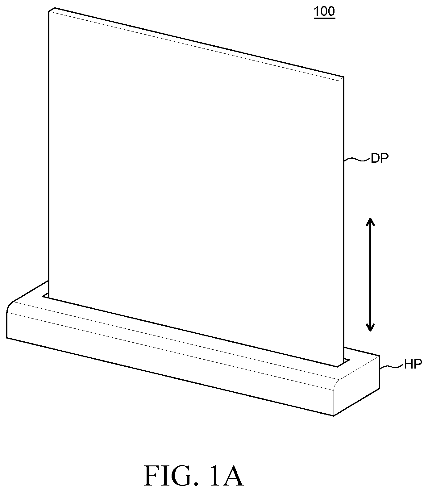Patent US12386215 Figure 1 – Display device with a multi-part cover