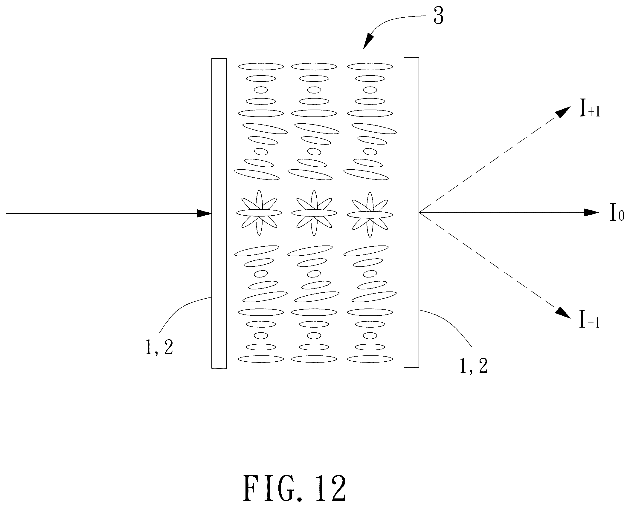 Patent US12386234 Figure 10 – Switching method for switching a liquid crystal polarizing grating between trnsmission difraction and reflection difraction