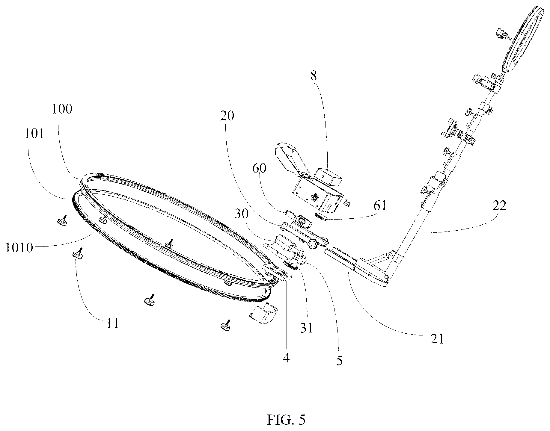 Patent US12386247 Figure 5 – Rotating photo booth