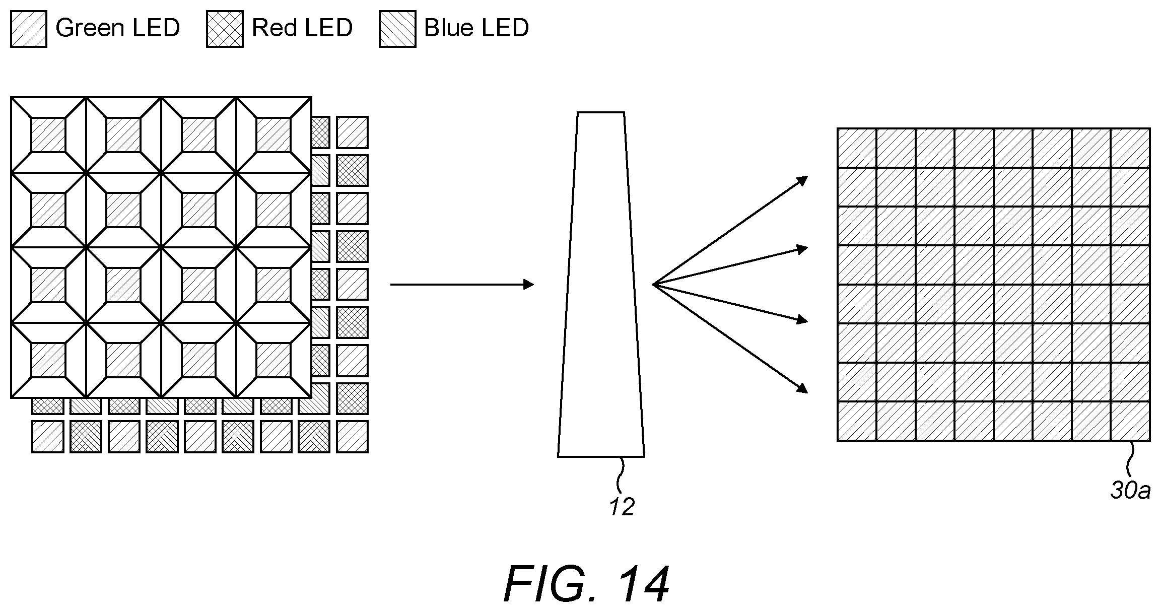 Patent US12386249 Figure 15 – LED illuminated projector