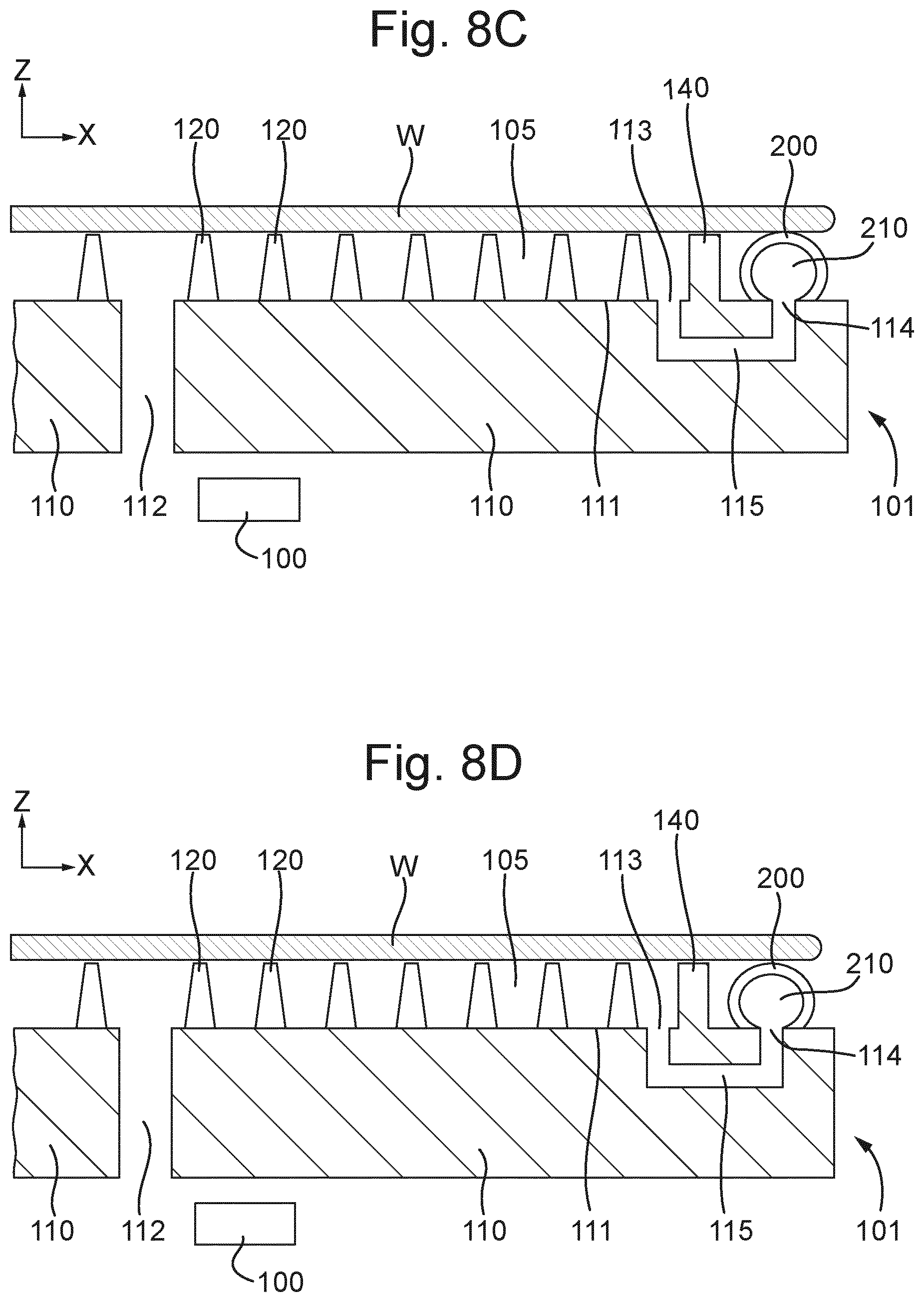 Patent US12386273 Figure 7 – Substrate holder, lithographic apparatus and method