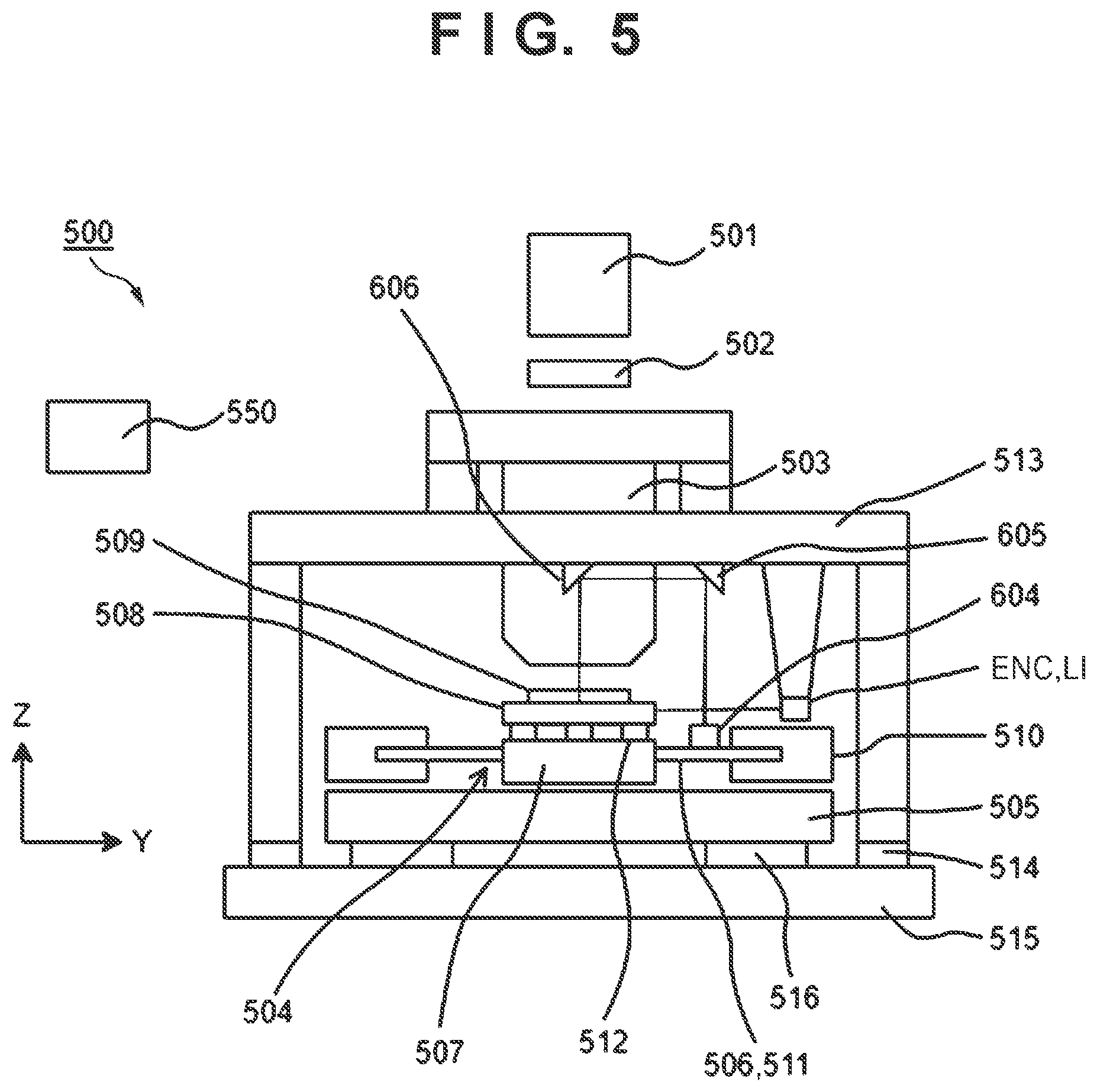 Patent US12386274 Figure 5 – Stage device, lithography apparatus, and article manufacturing method
