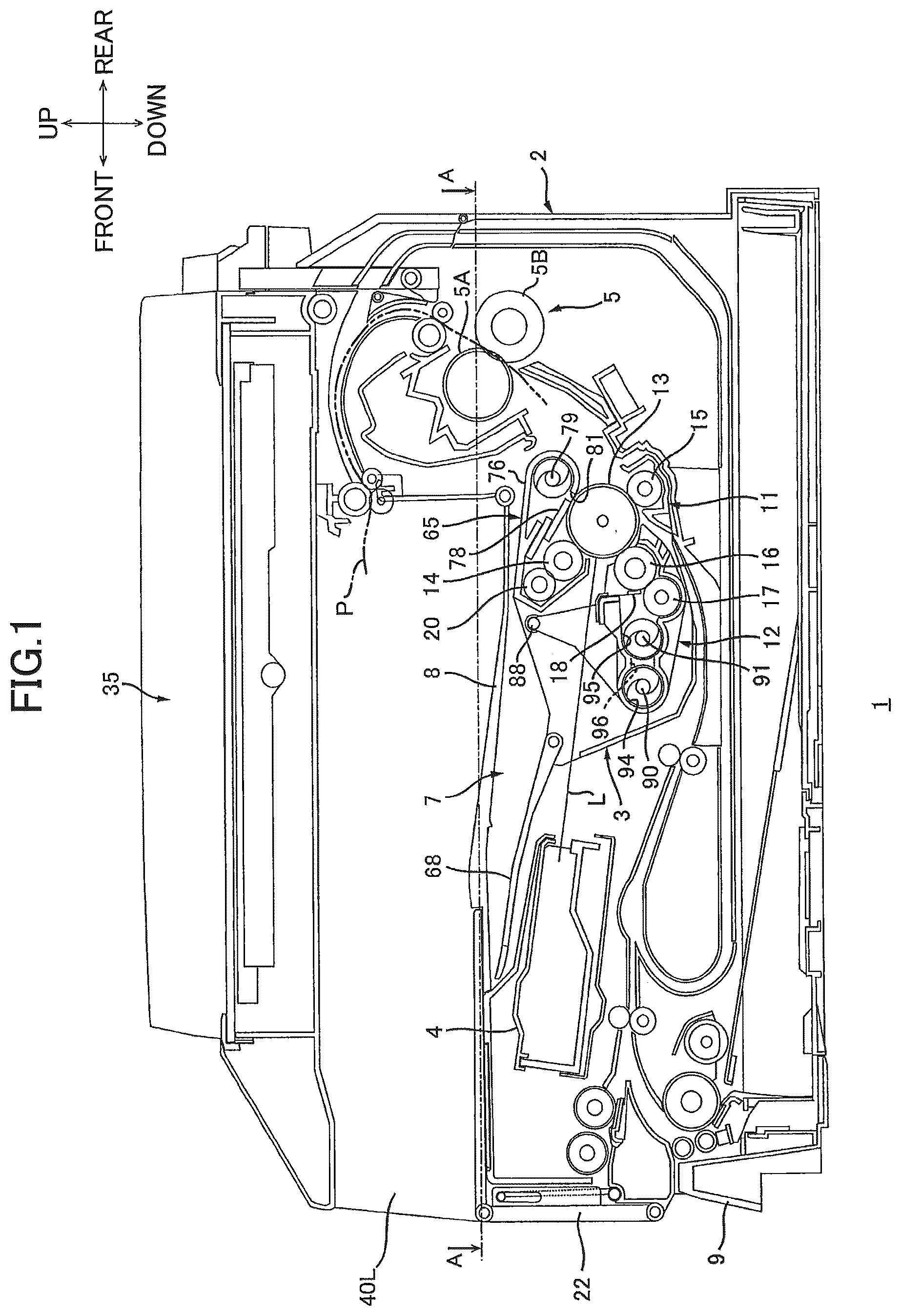 Patent US12386285 Figure 1 – Image forming apparatus capable of facilitating toner replenishment to toner supply unit