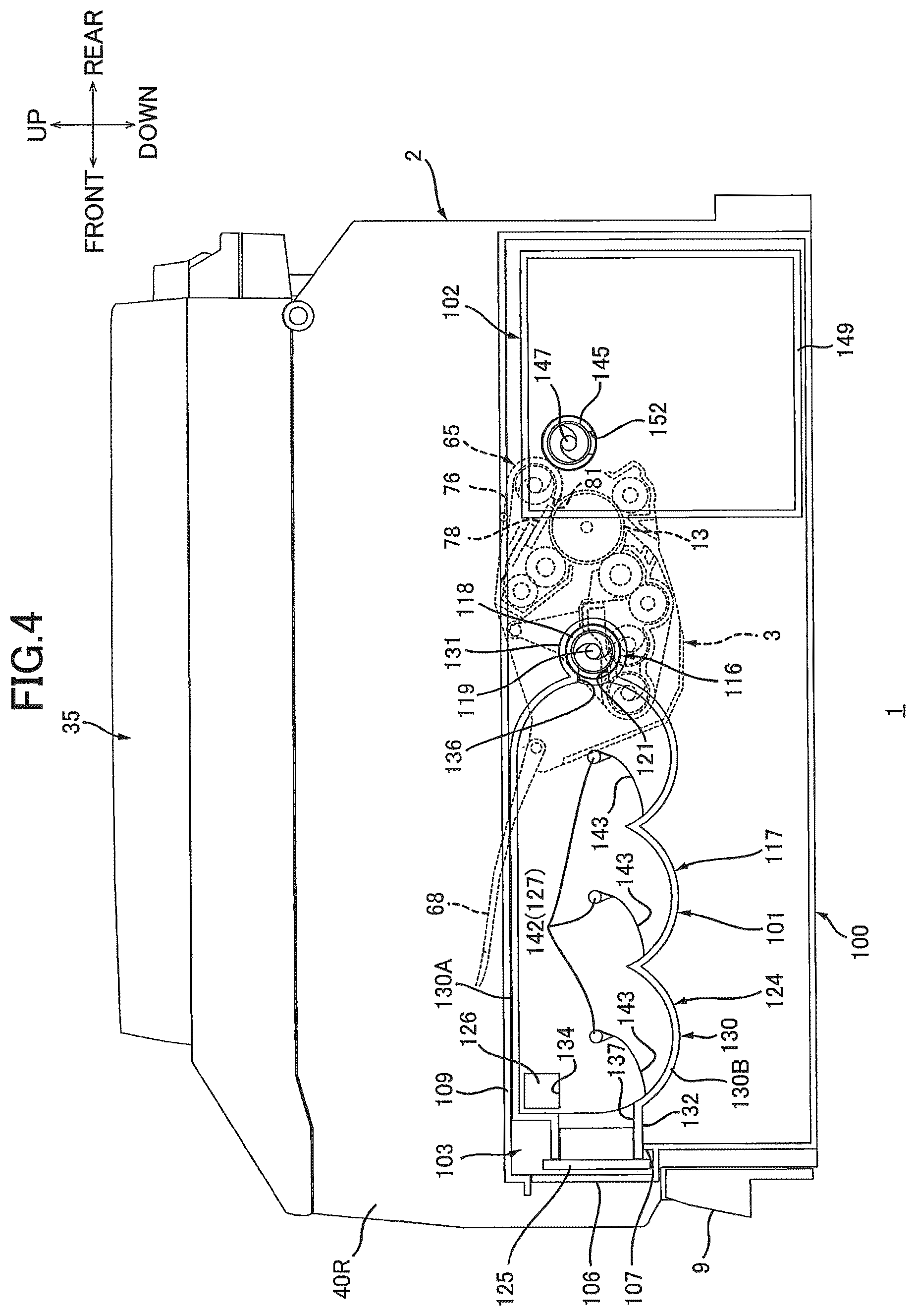 Patent US12386285 Figure 4 – Image forming apparatus capable of facilitating toner replenishment to toner supply unit
