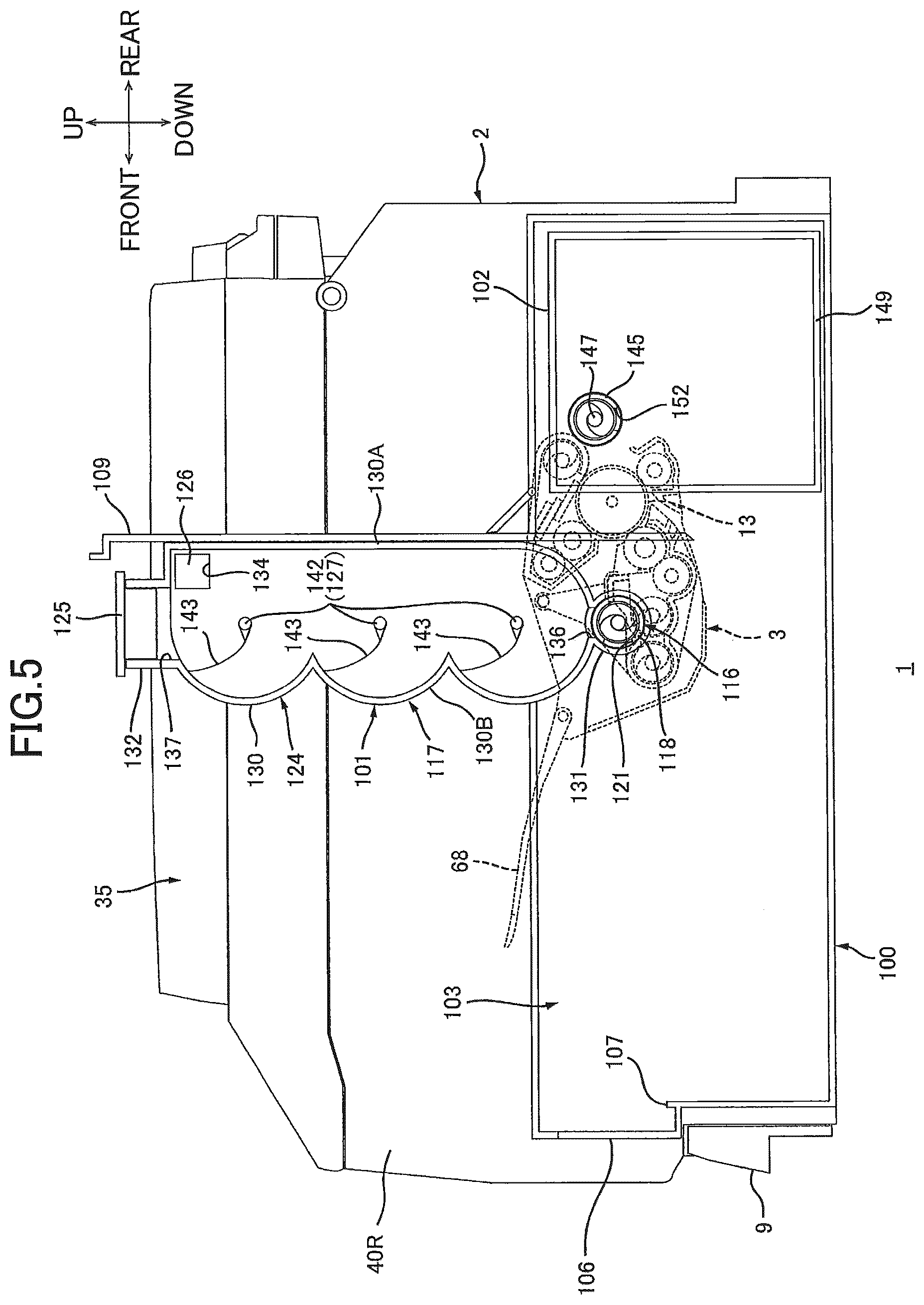 Patent US12386285 Figure 5 – Image forming apparatus capable of facilitating toner replenishment to toner supply unit