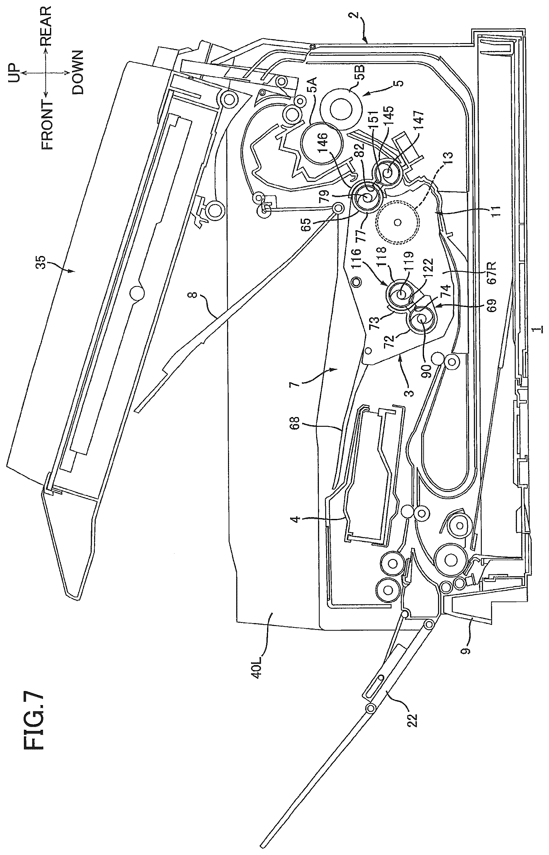 Patent US12386285 Figure 7 – Image forming apparatus capable of facilitating toner replenishment to toner supply unit