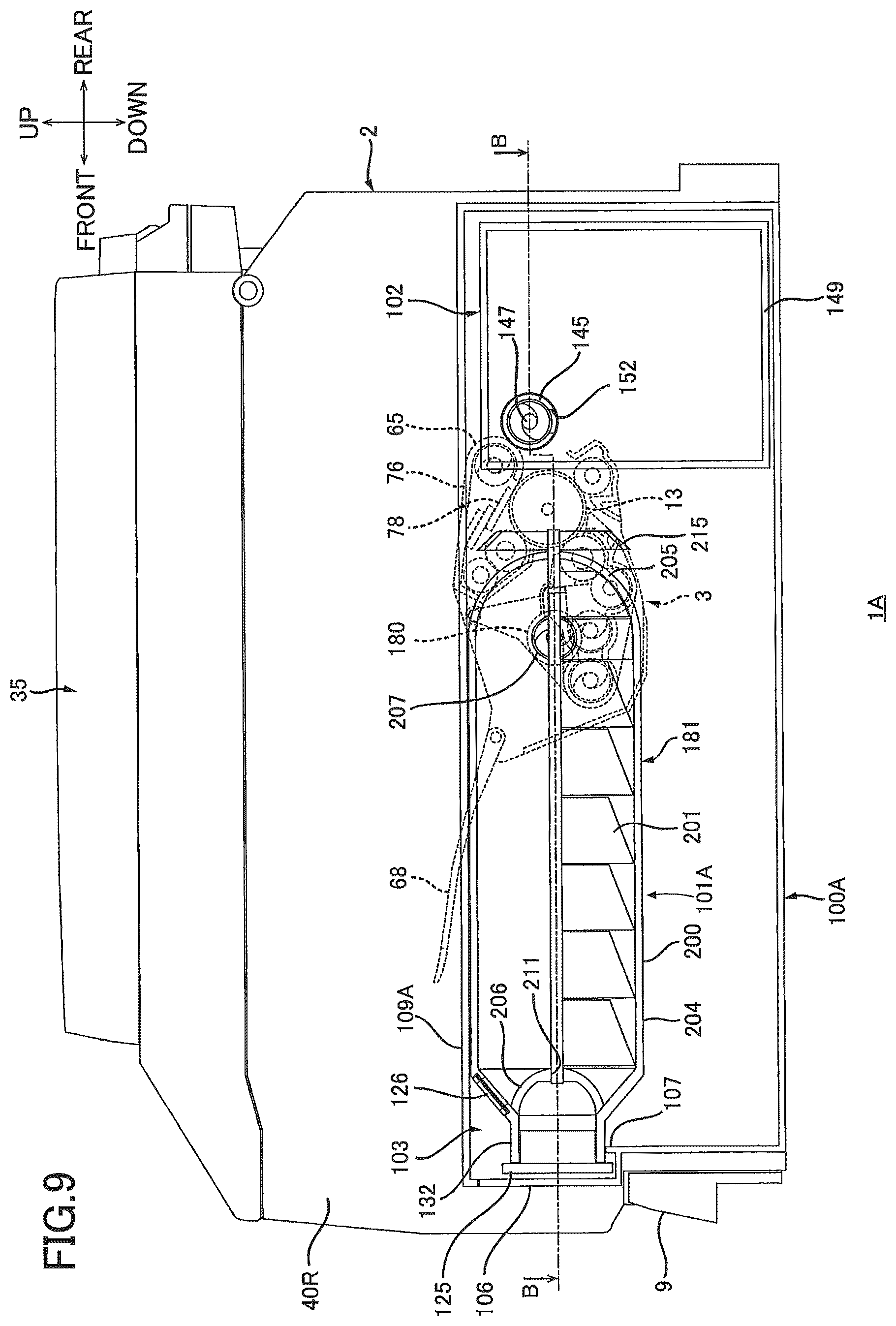 Patent US12386285 Figure 9 – Image forming apparatus capable of facilitating toner replenishment to toner supply unit