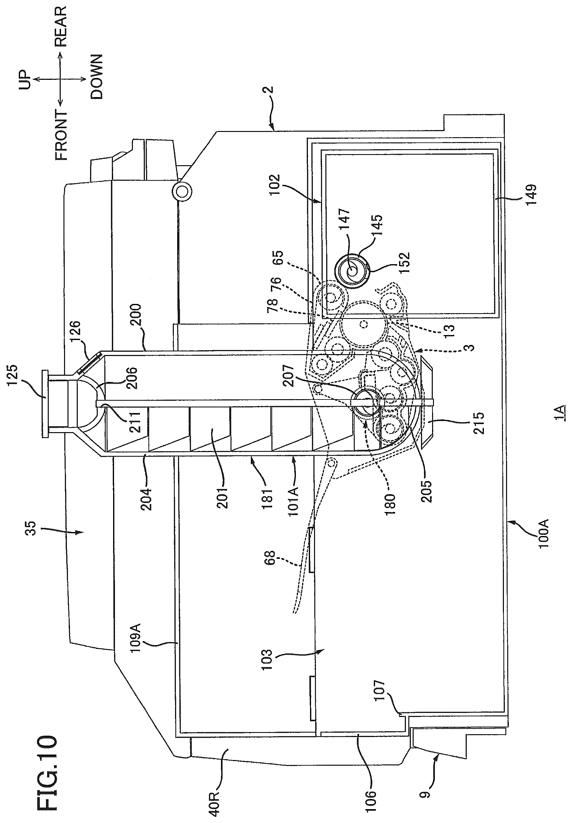 Patent US12386285 Figure 10 – Image forming apparatus capable of facilitating toner replenishment to toner supply unit