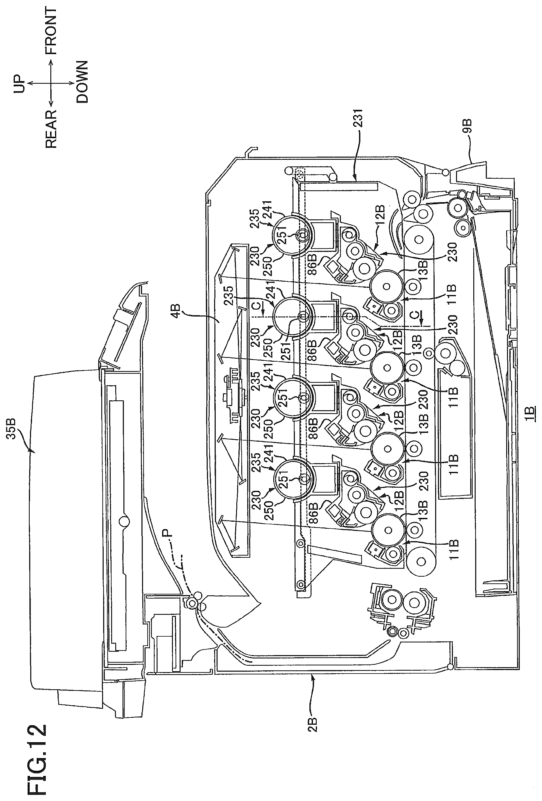 Patent US12386285 Figure 12 – Image forming apparatus capable of facilitating toner replenishment to toner supply unit