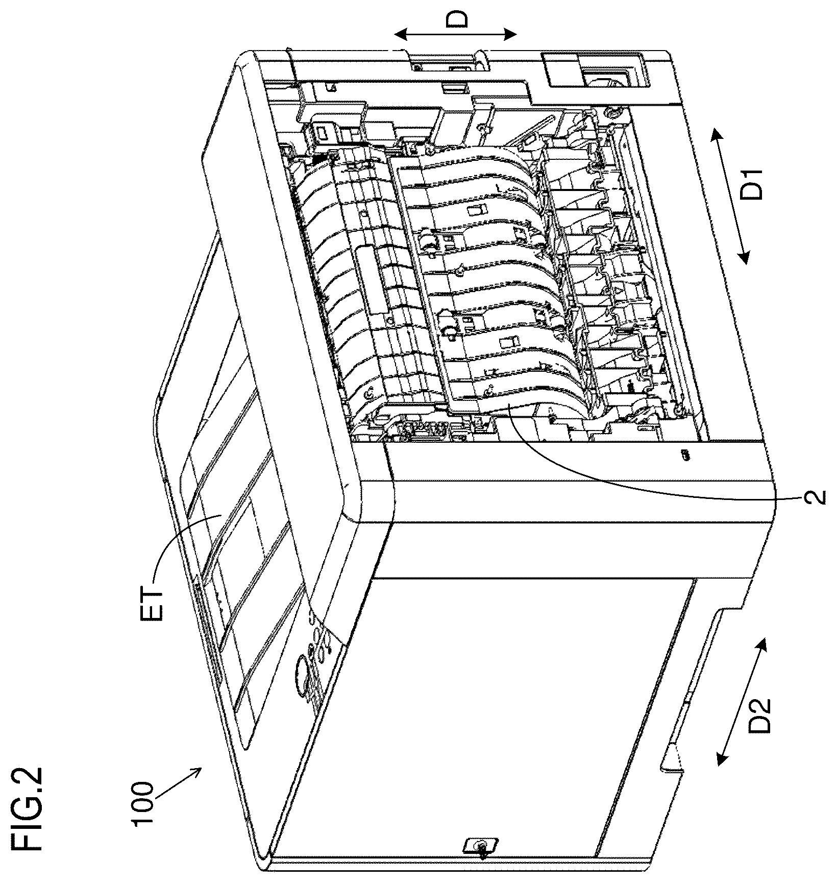 Patent US12386287 Figure 2 – Unit locating mechanism and image forming apparatus