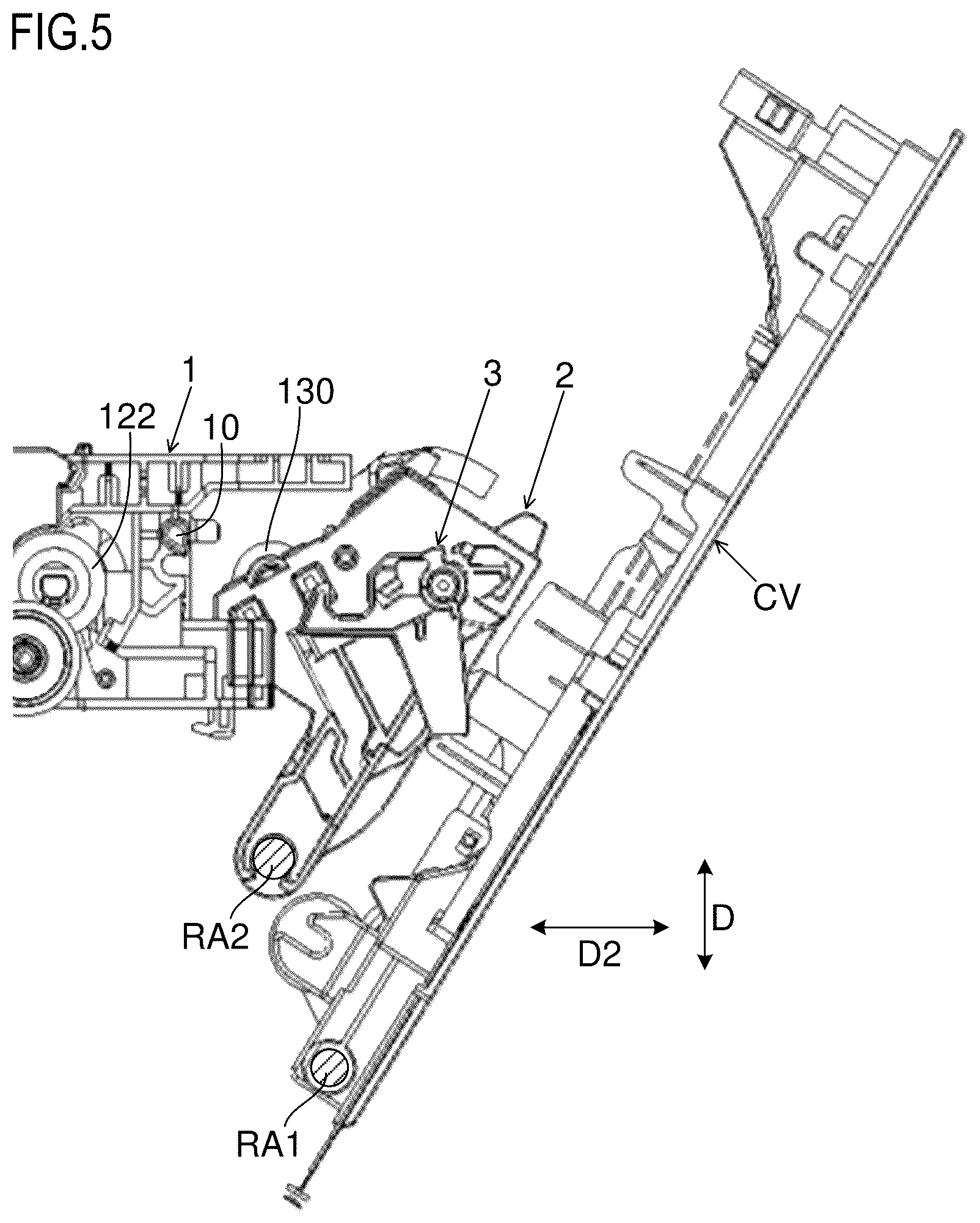 Patent US12386287 Figure 5 – Unit locating mechanism and image forming apparatus
