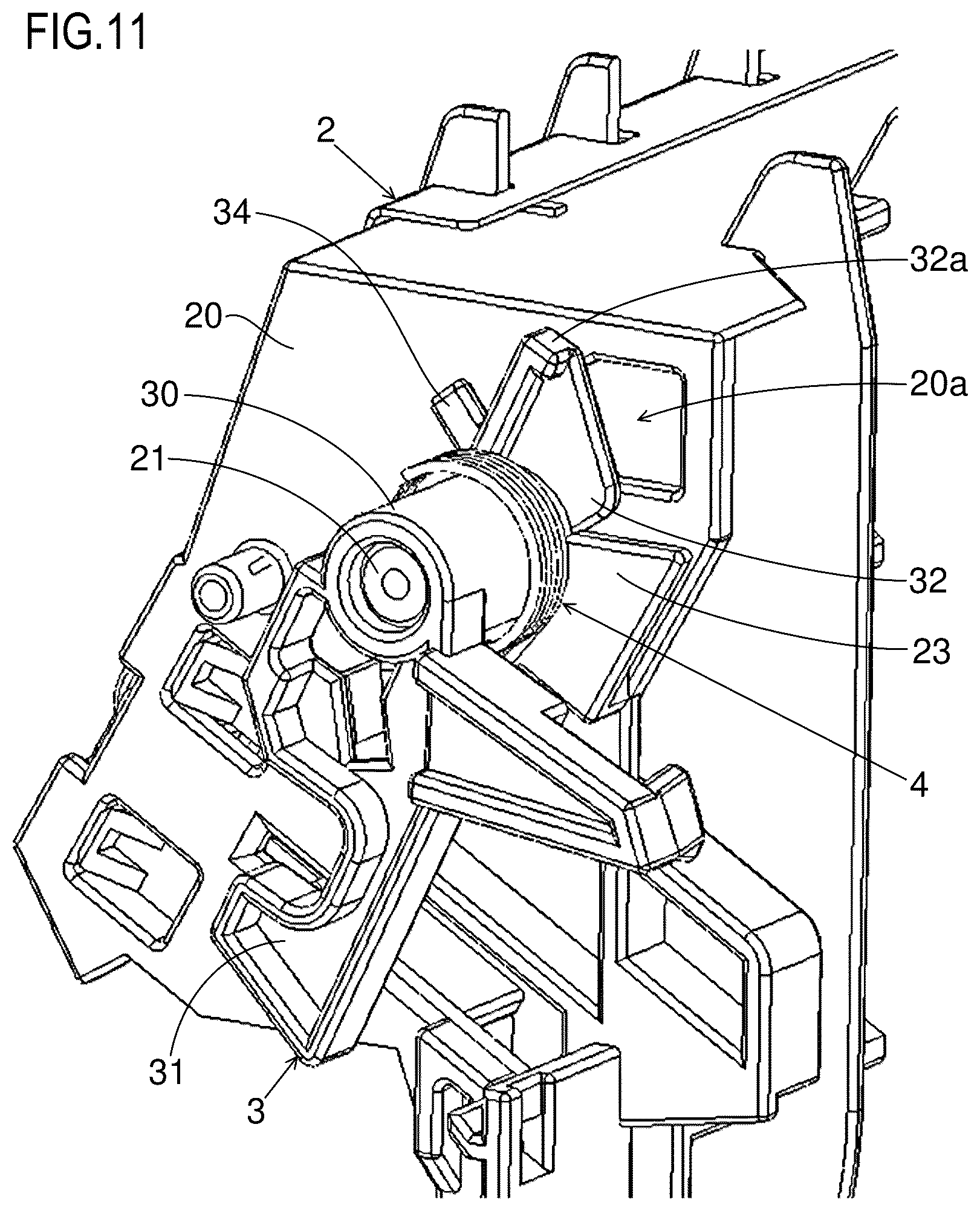 Patent US12386287 Figure 11 – Unit locating mechanism and image forming apparatus