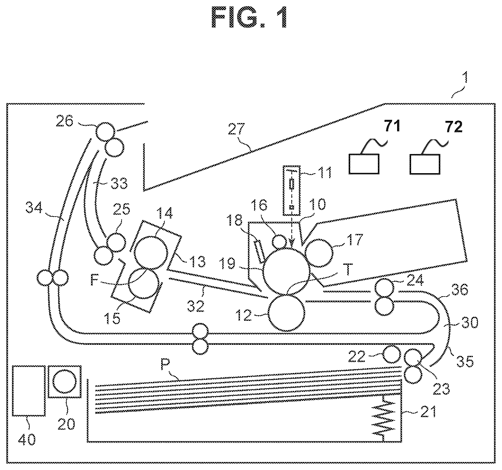 Patent US12386301 Figure 1 – Image forming apparatus